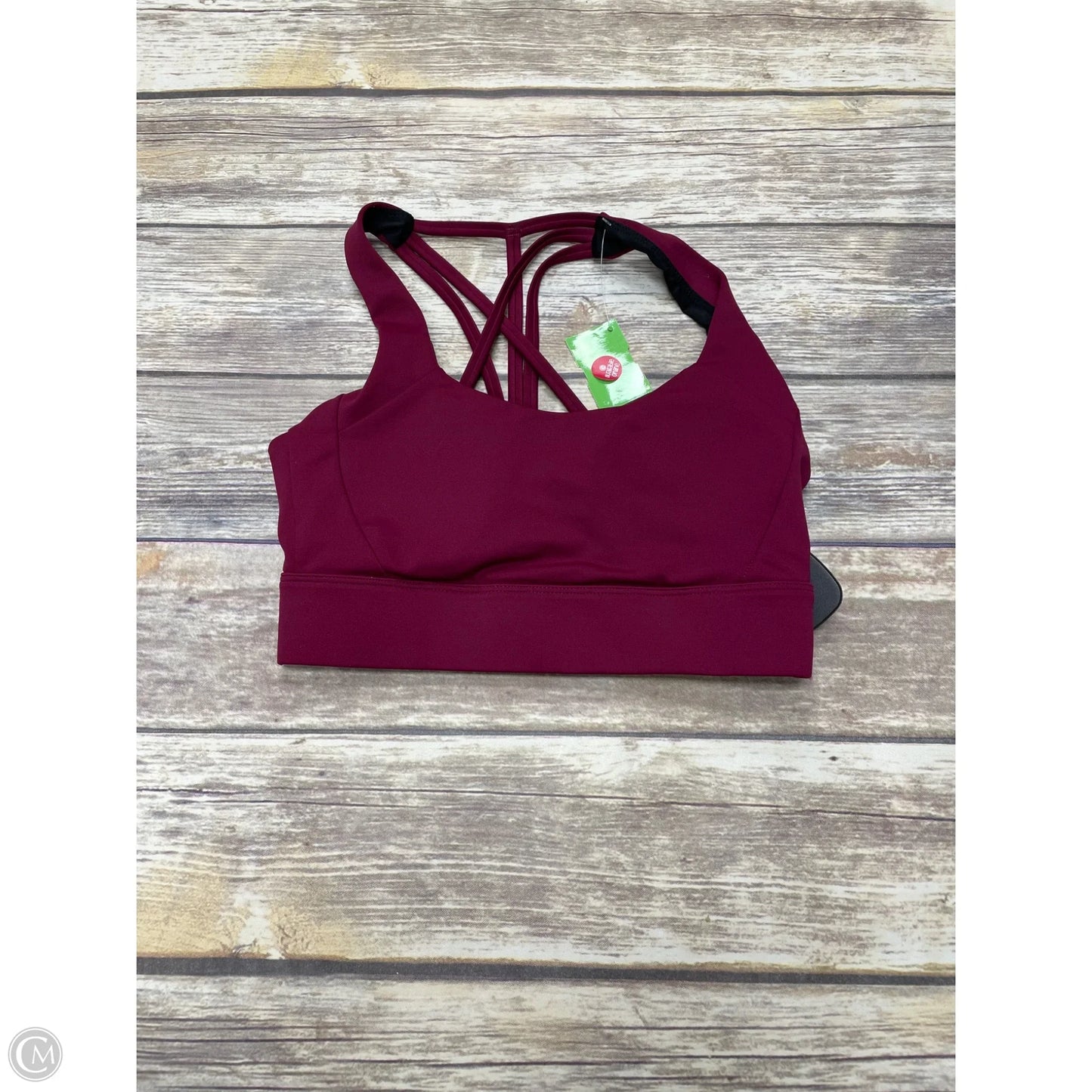 Athletic Bra By Zyia In Maroon, Size: S