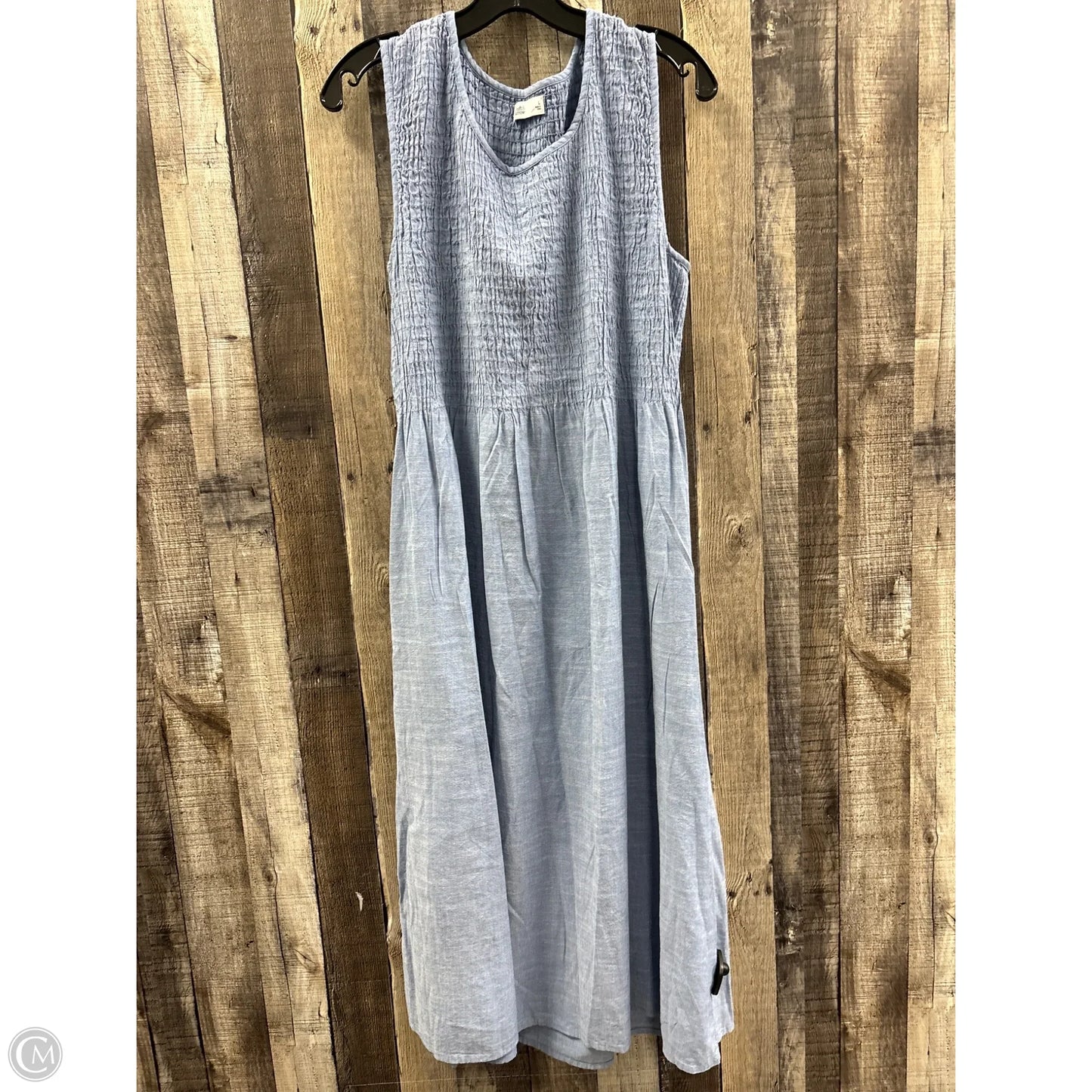 Dress Casual Maxi By Croft And Barrow In Blue, Size: L