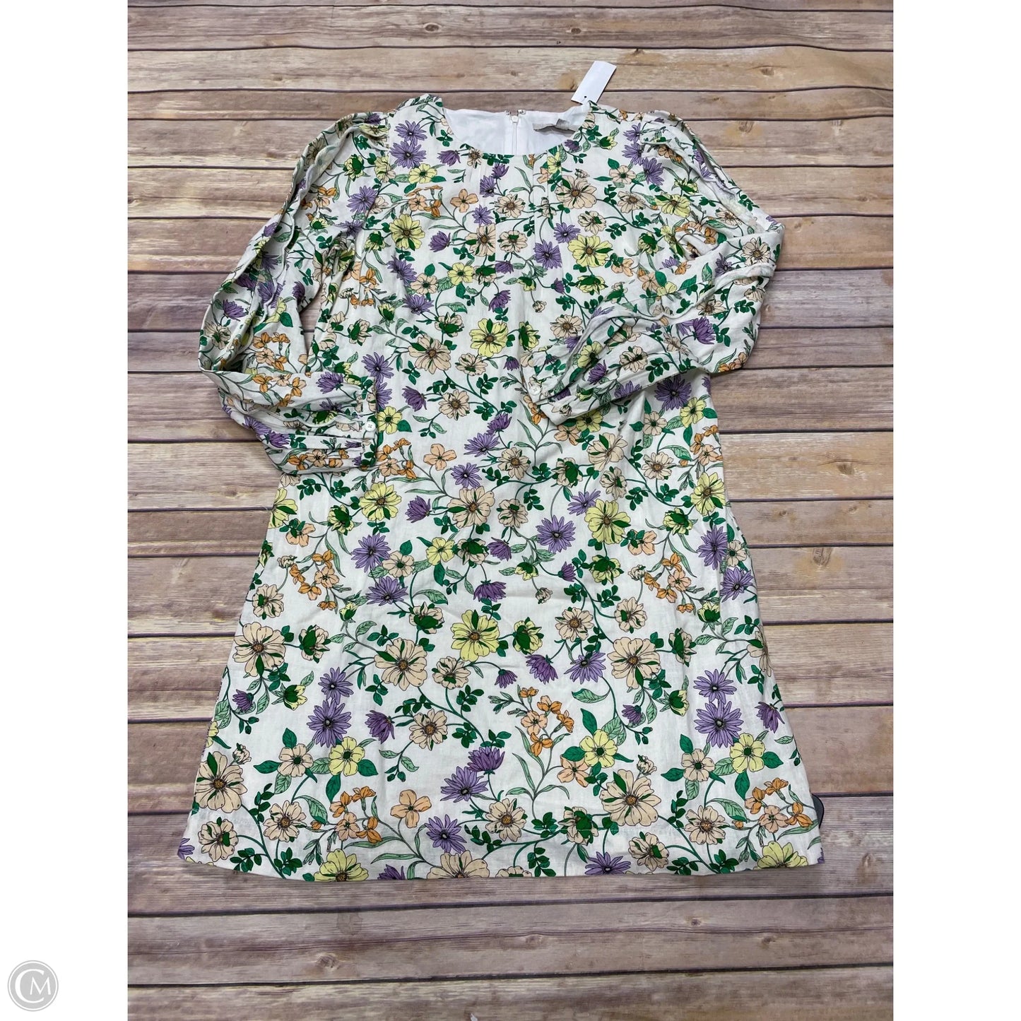 Dress Casual Short By Loft In Floral Print, Size: Xs