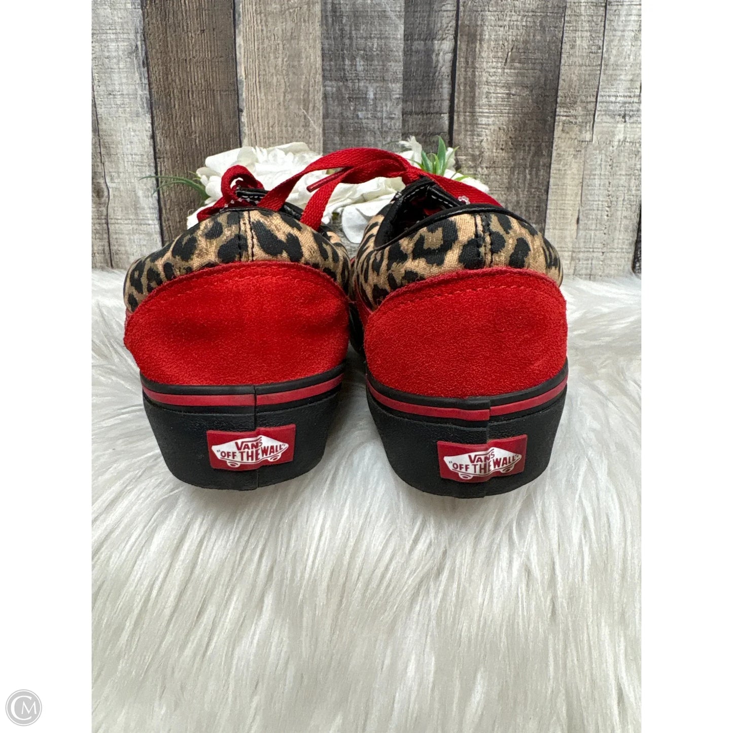 Shoes Sneakers By Vans In Animal Print, Size: 9