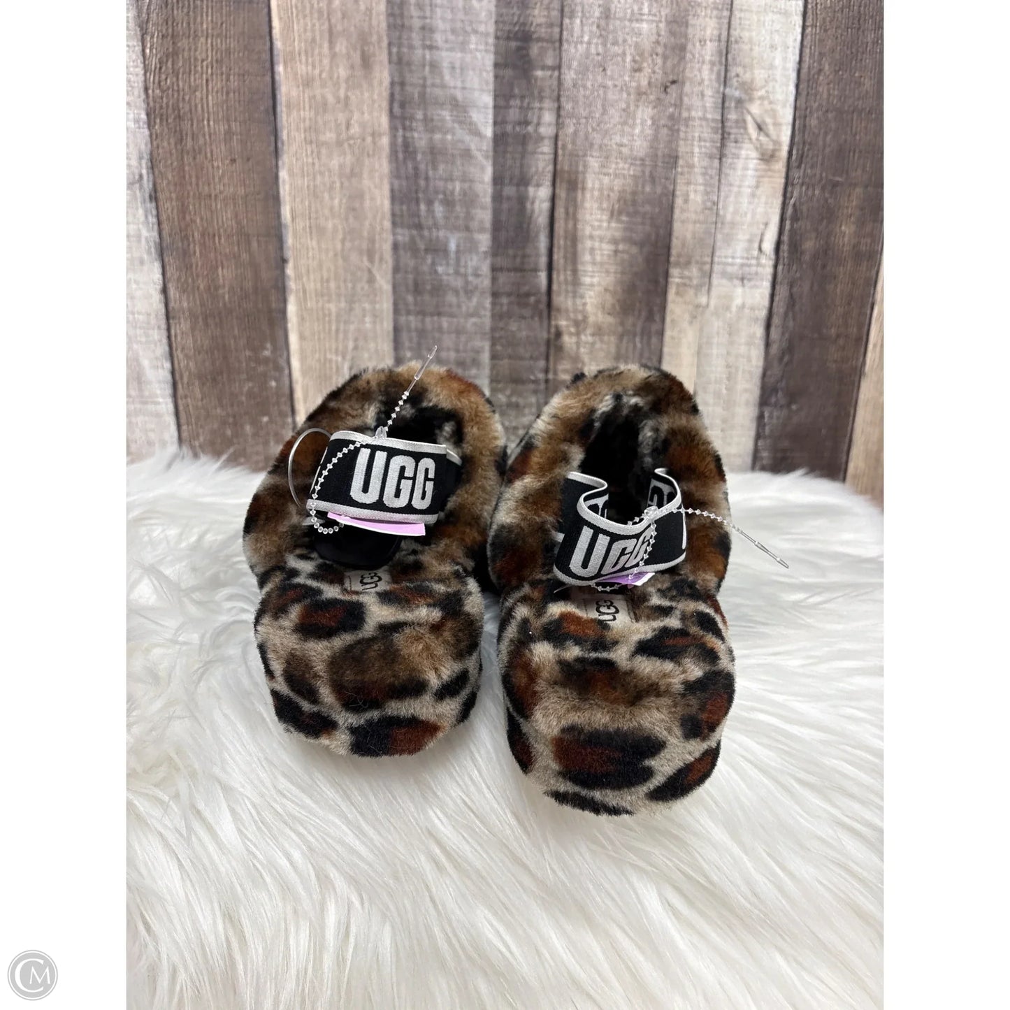 Slippers Designer By Ugg In Animal Print, Size: 9