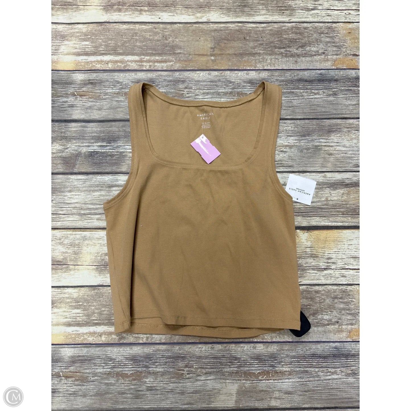 Tank Top By American Eagle In Beige, Size: Xl
