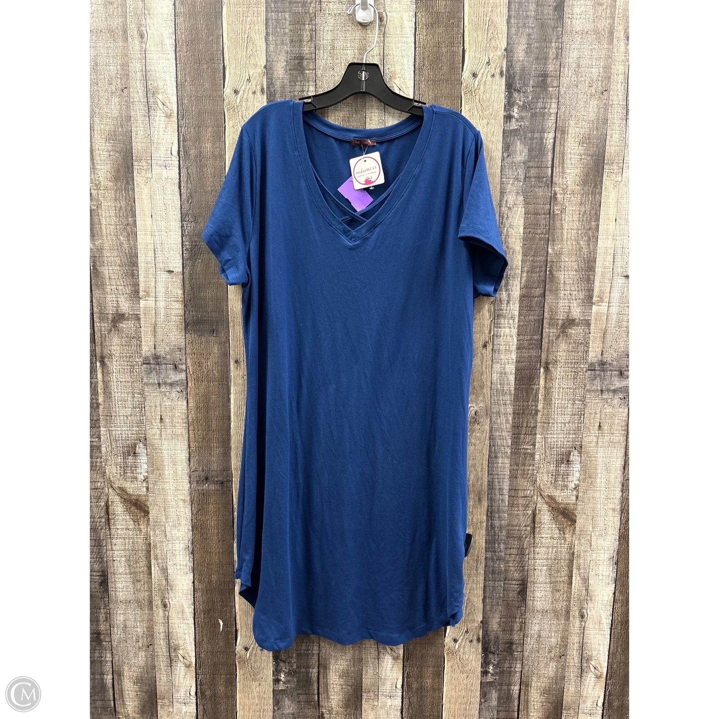 Dress Casual Short By Cme In Blue, Size: 3x