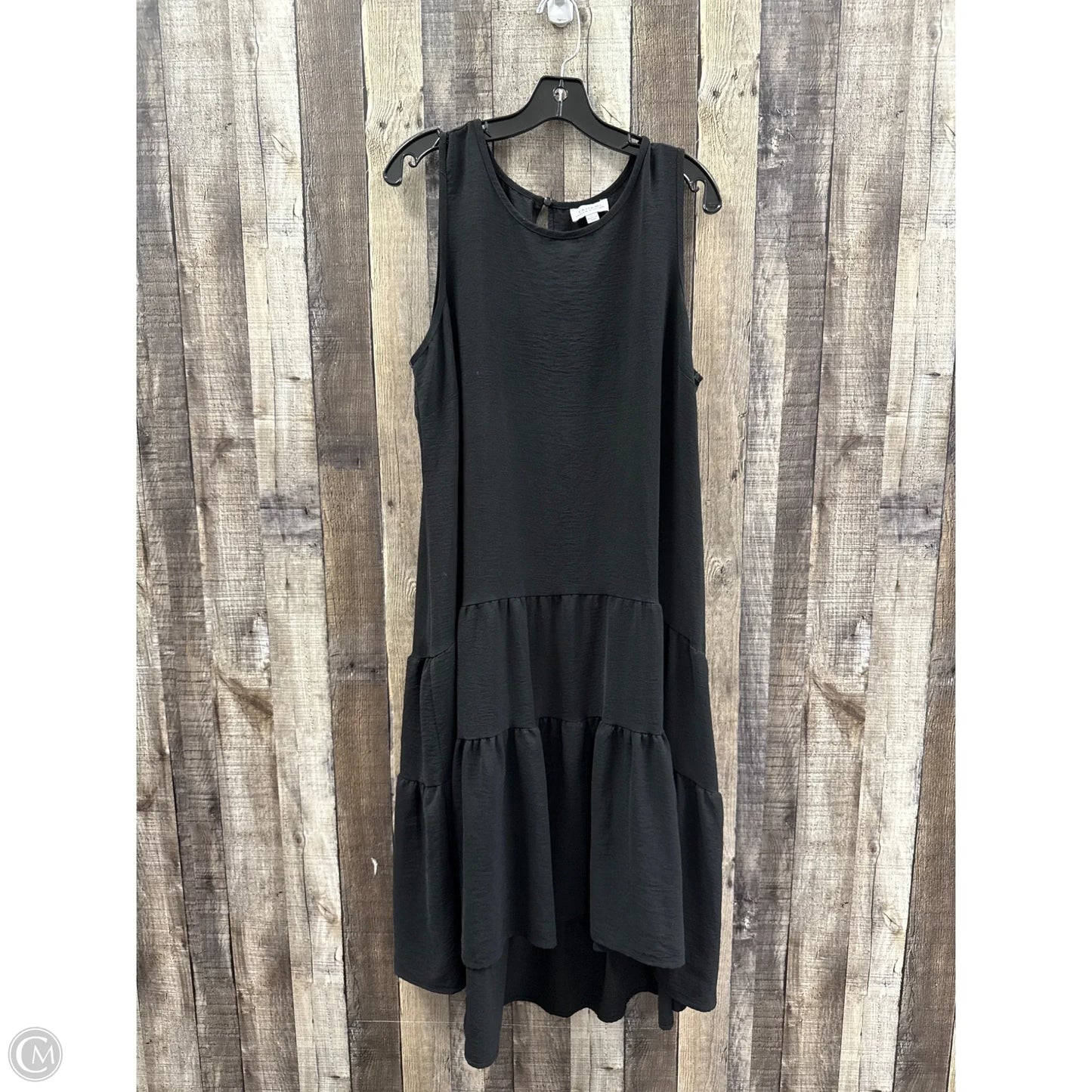 Dress Casual Maxi By Tahari In Black, Size: L