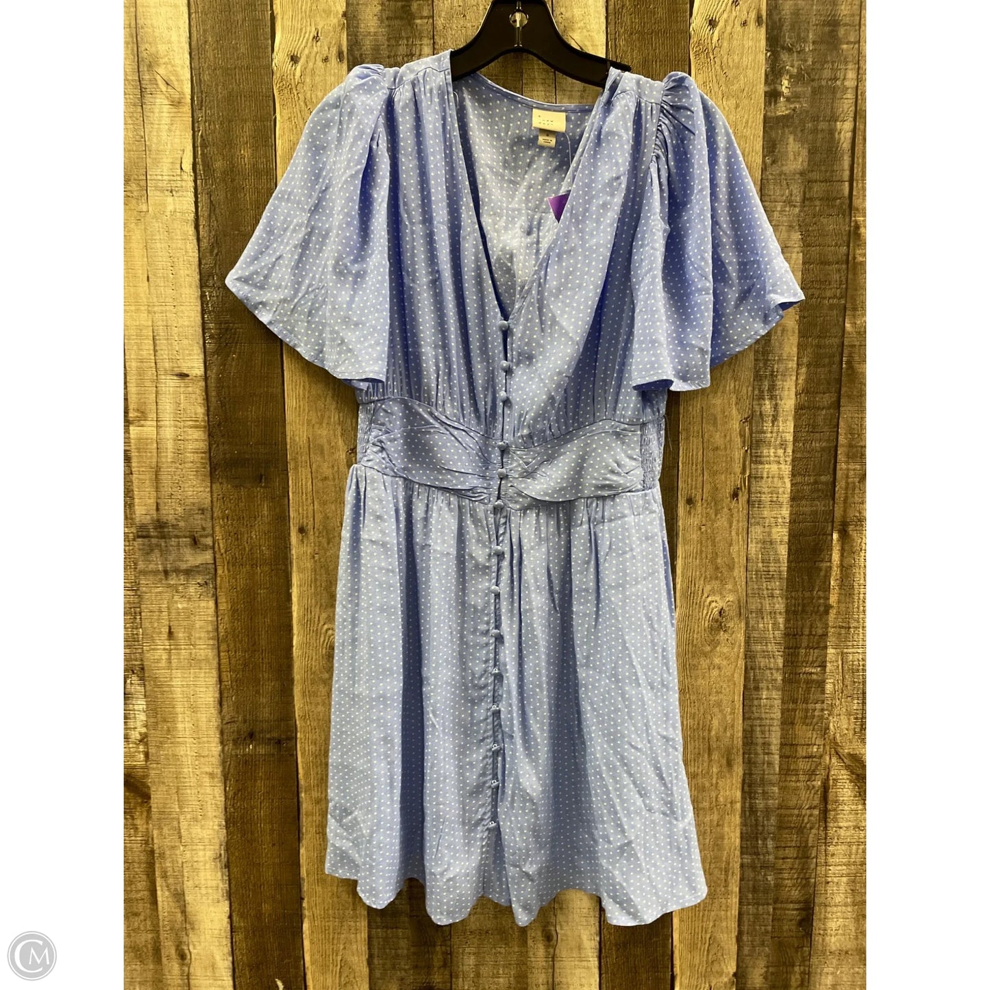 Dress Casual Midi By A New Day In Blue, Size: S