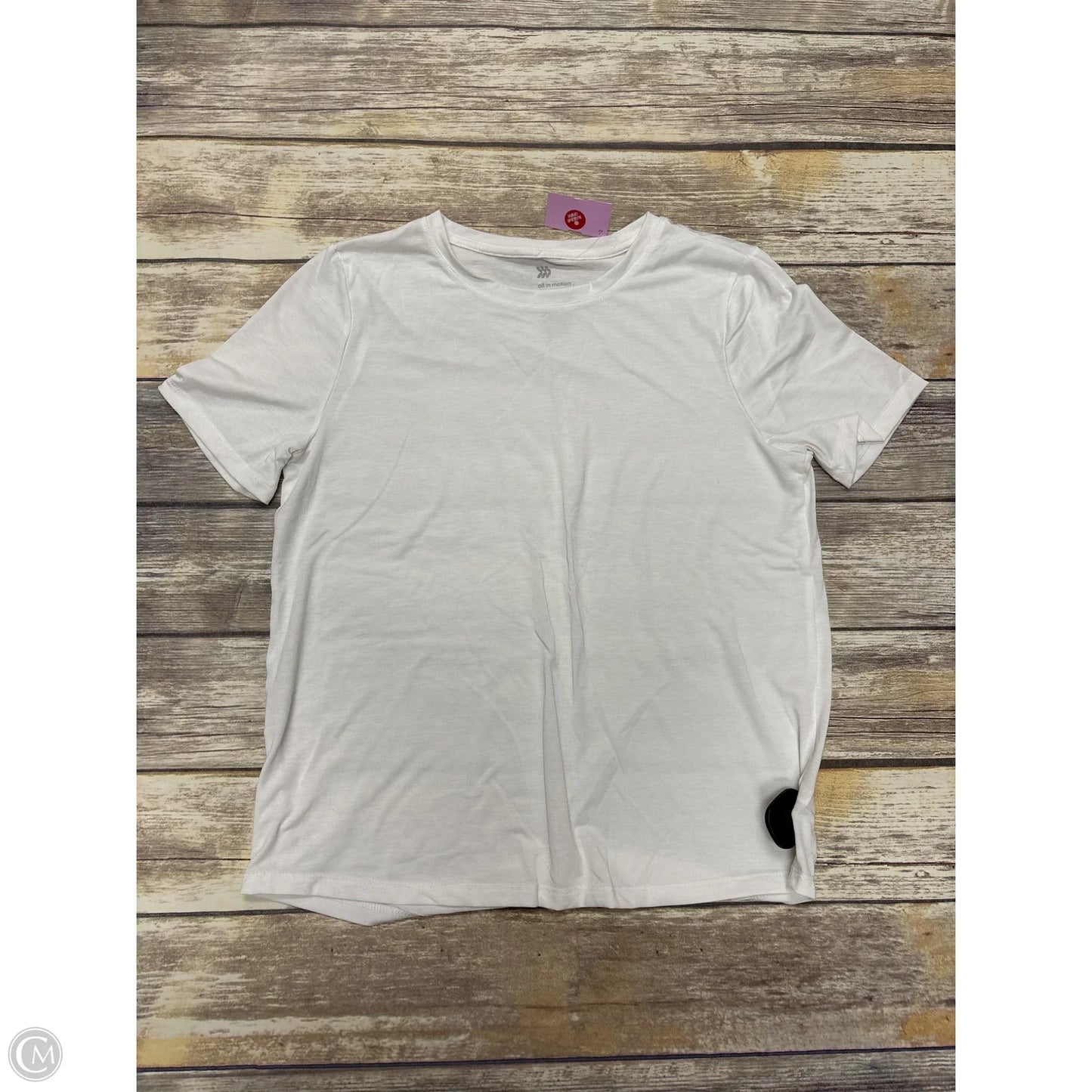 Athletic Top Short Sleeve By All In Motion In White, Size: S