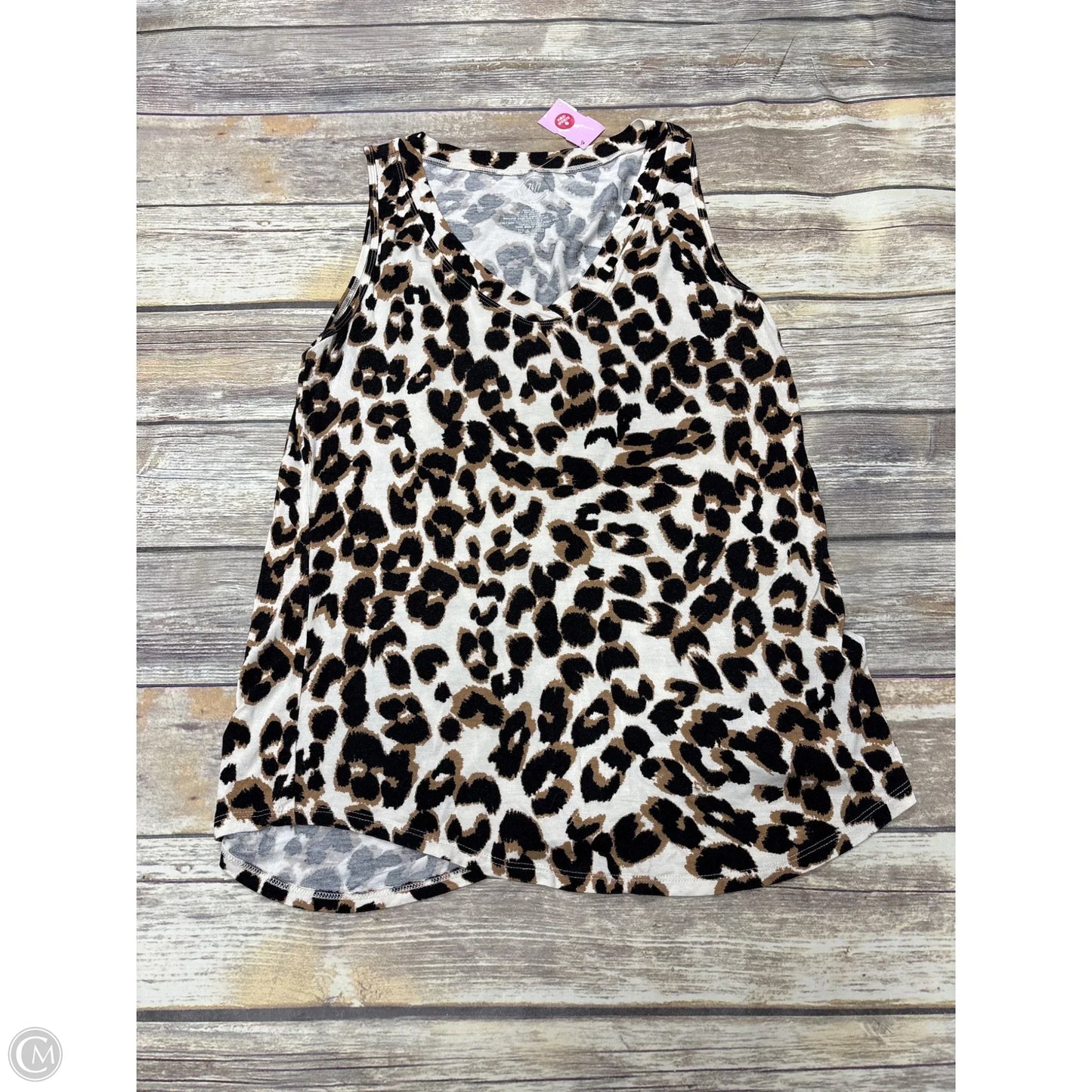 Top Sleeveless By Maurices In Animal Print, Size: M