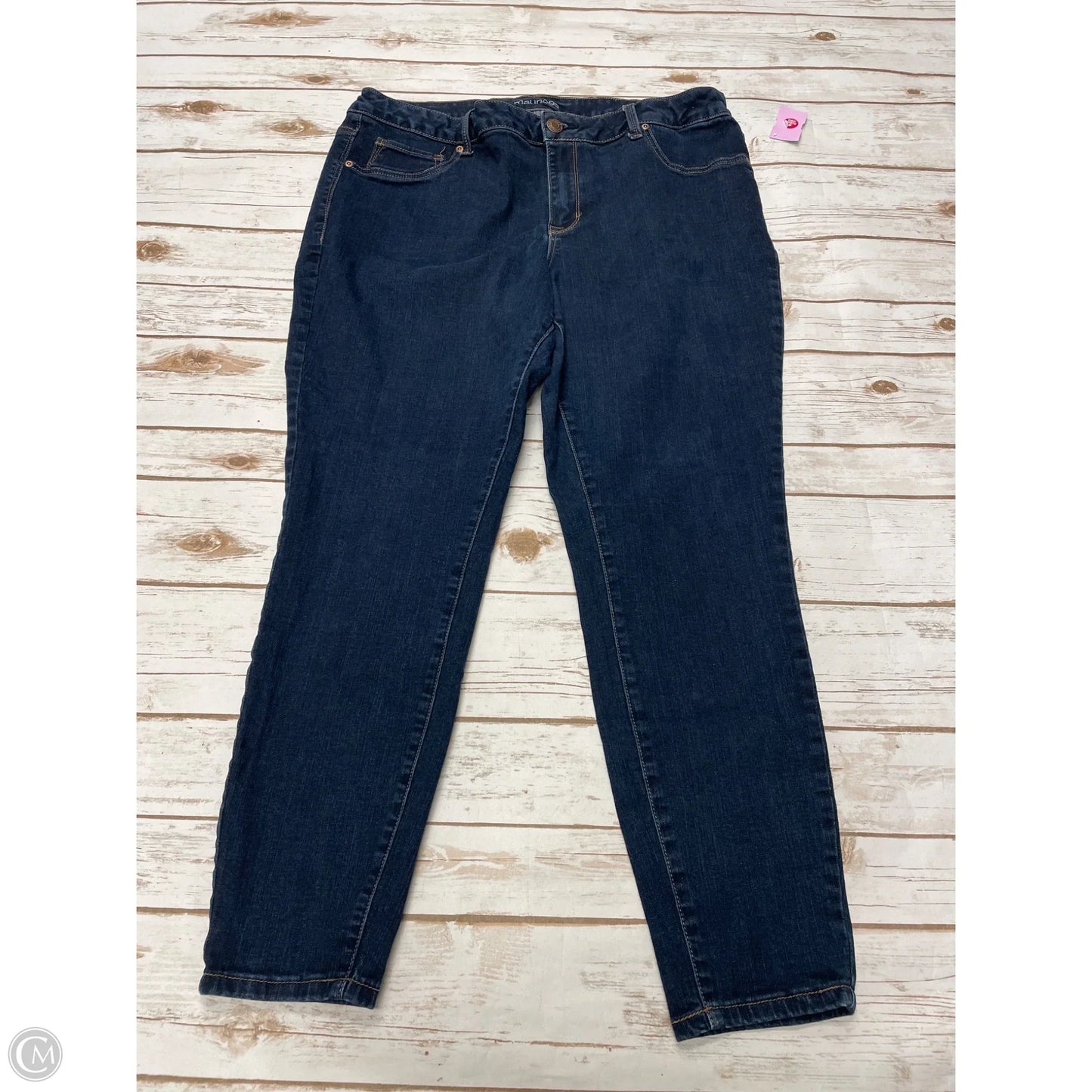 Jeans Skinny By Maurices In Blue Denim, Size: 20