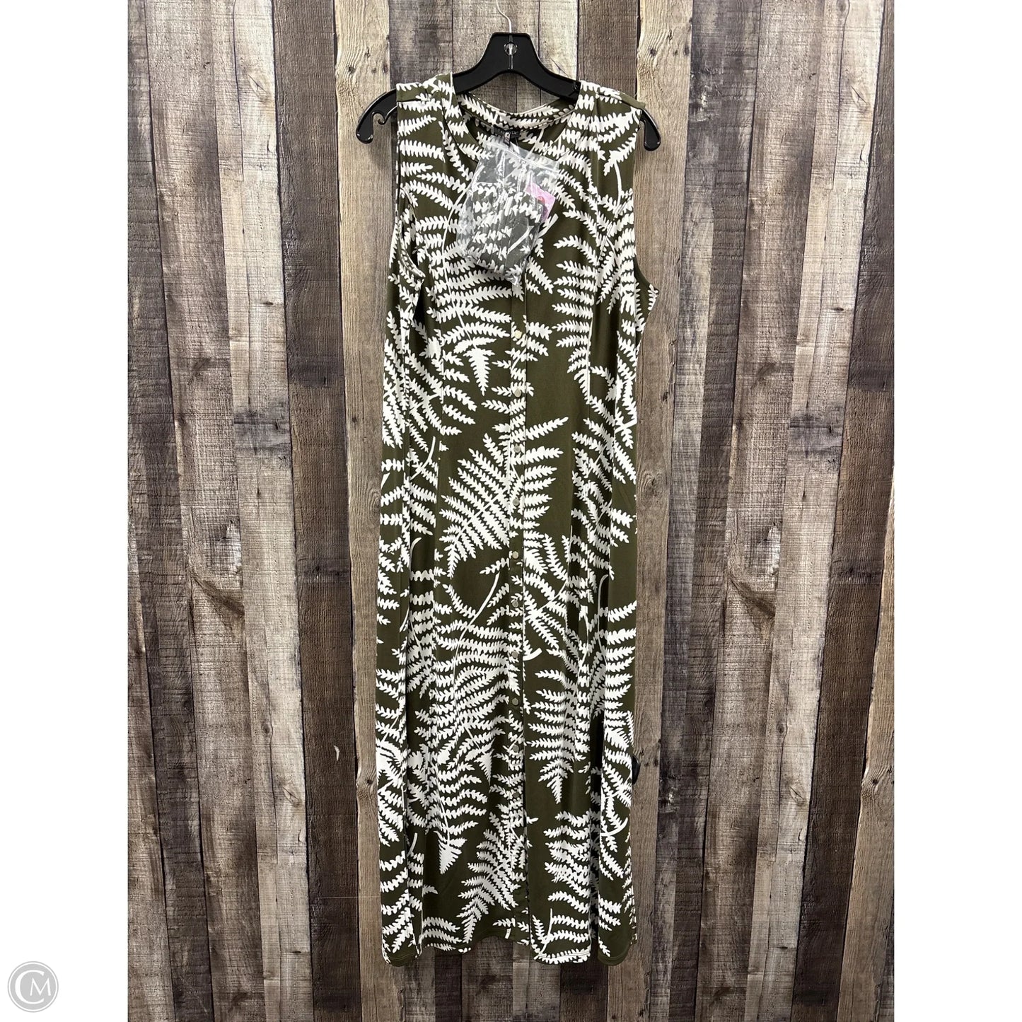 Dress Casual Maxi By Talbots In Green, Size: Xlp