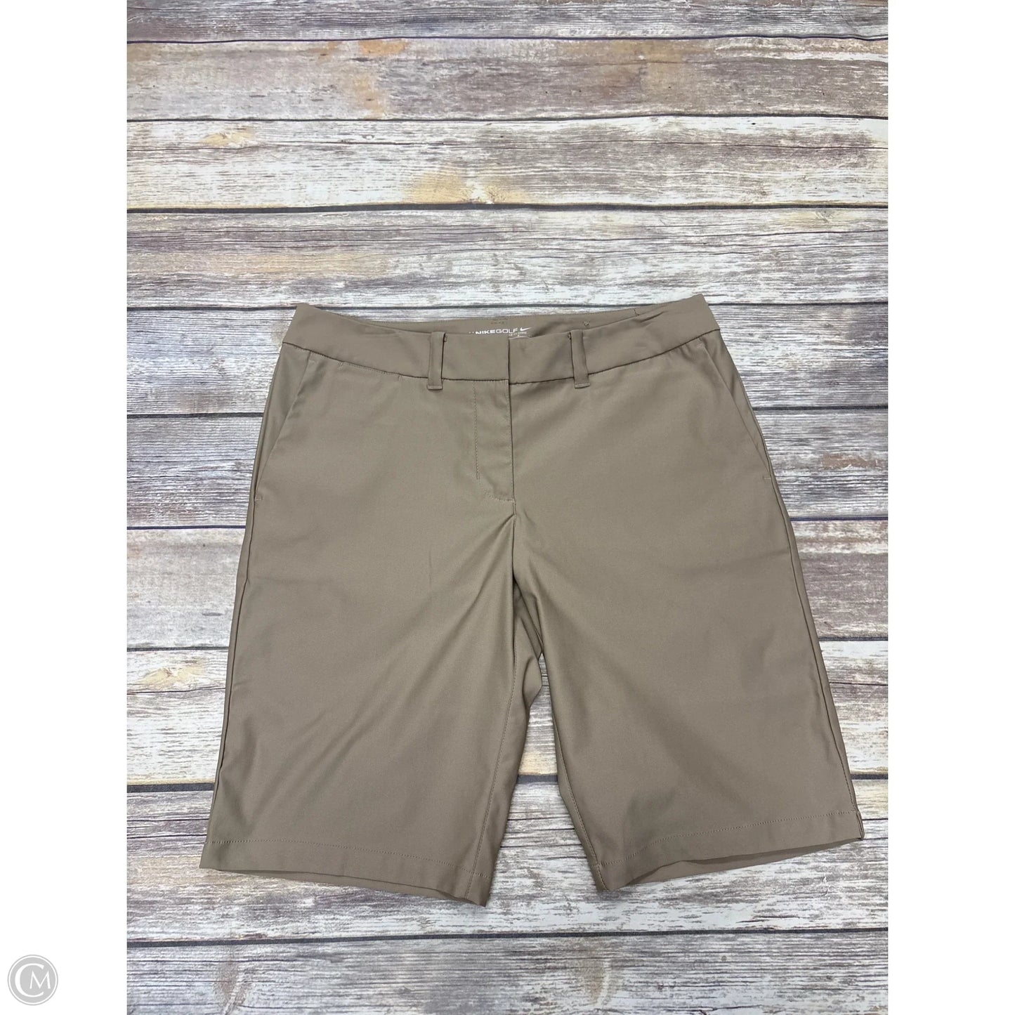 Athletic Shorts By Nike In Beige, Size: 6
