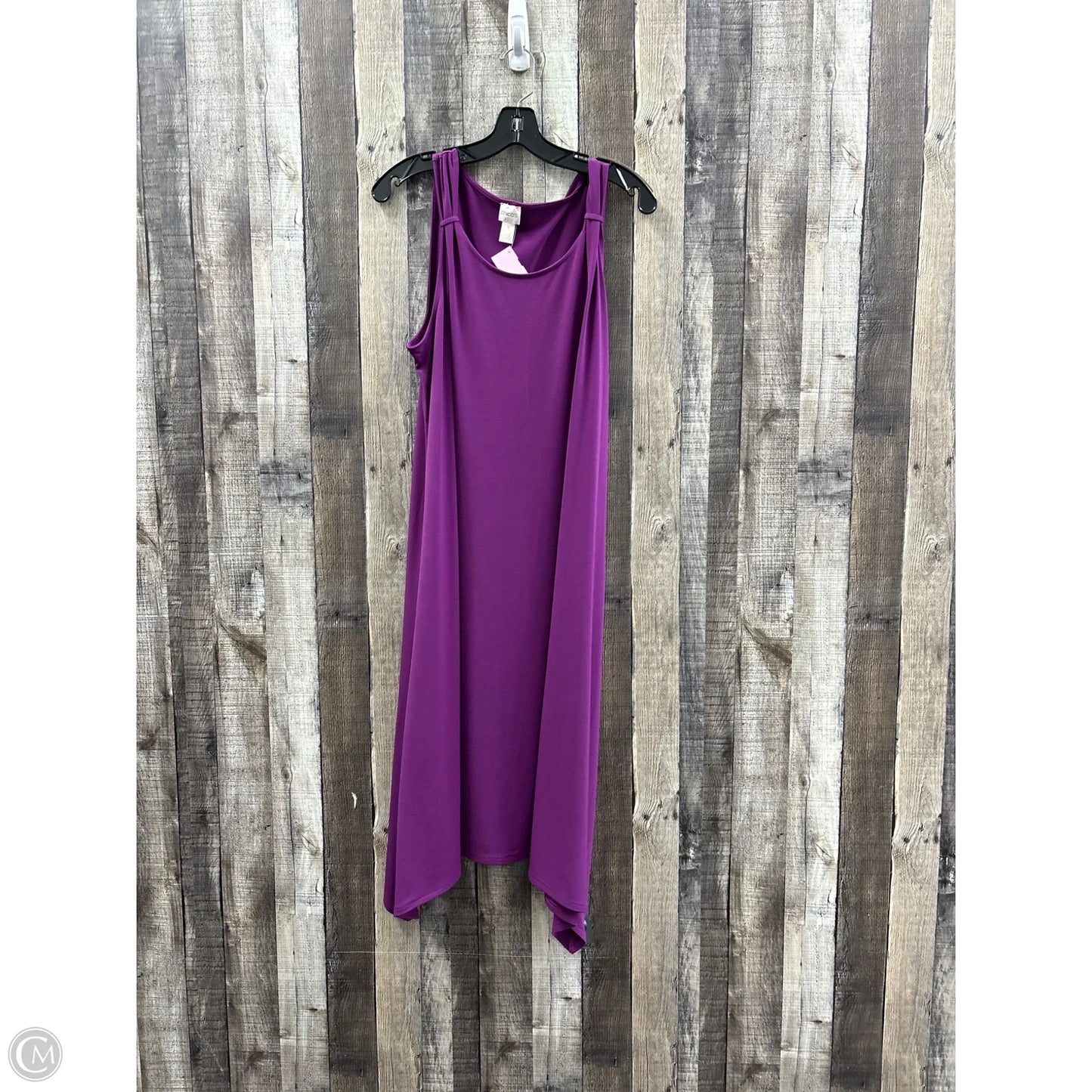 Dress Casual Maxi By Chicos In Purple, Size: Xl
