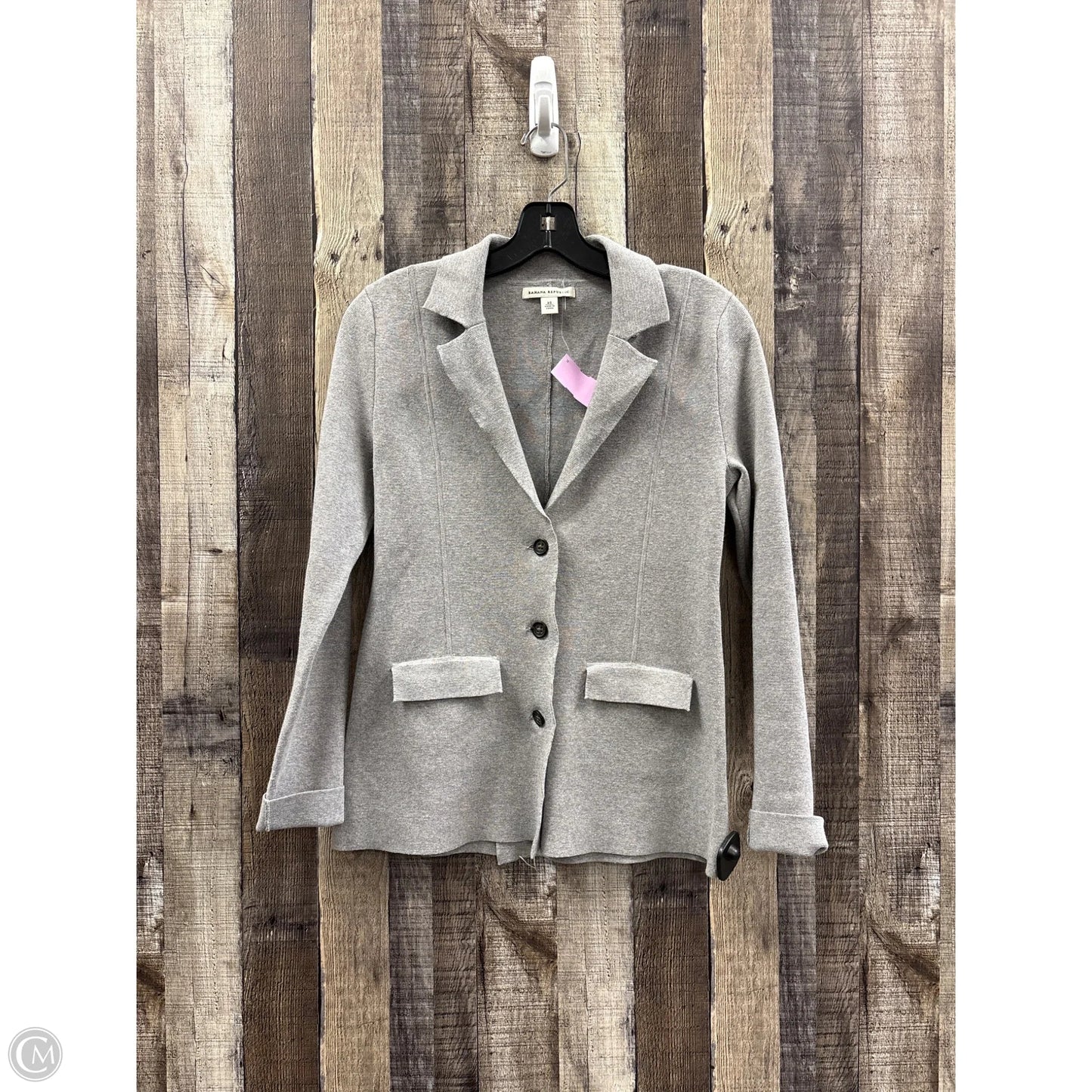 Blazer By Banana Republic In Grey, Size: Xs