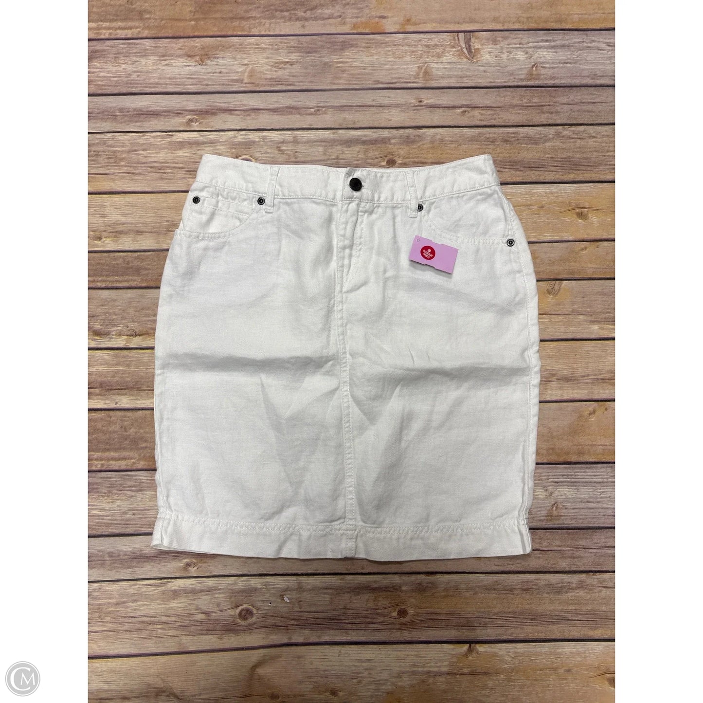 Skirt Mini & Short By J. Jill In White Denim, Size: 2