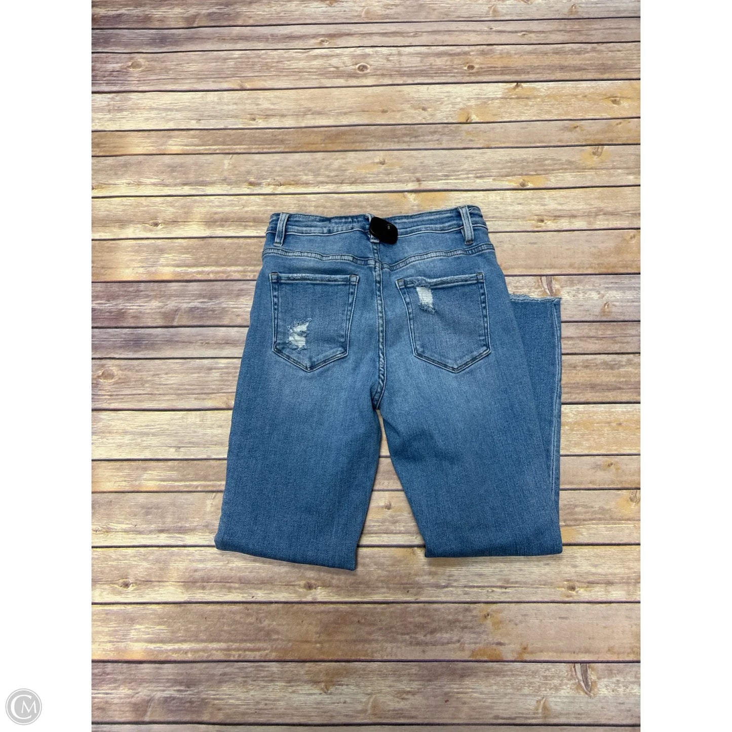Jeans Skinny By Flying Monkey In Blue Denim, Size: 8