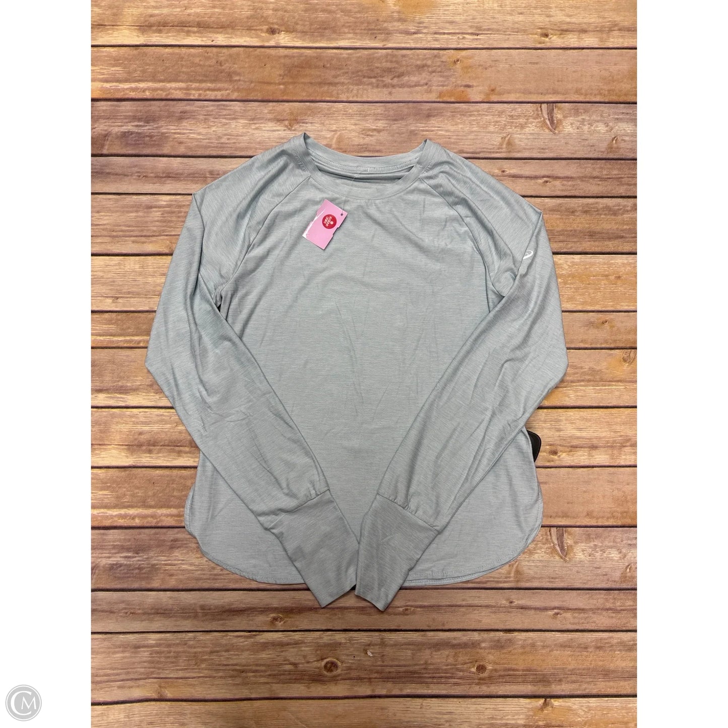 Athletic Top Long Sleeve Crewneck By Asics In Blue, Size: S
