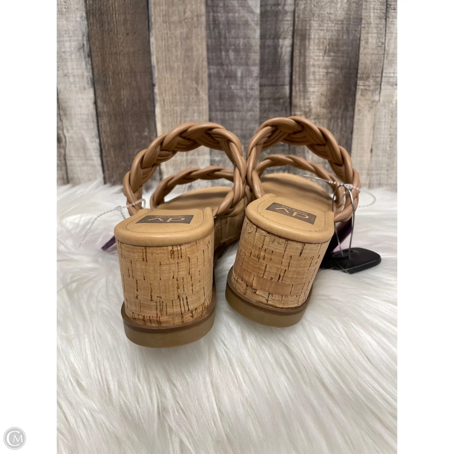 Sandals Heels Wedge By Dolce Vita In Beige, Size: 9
