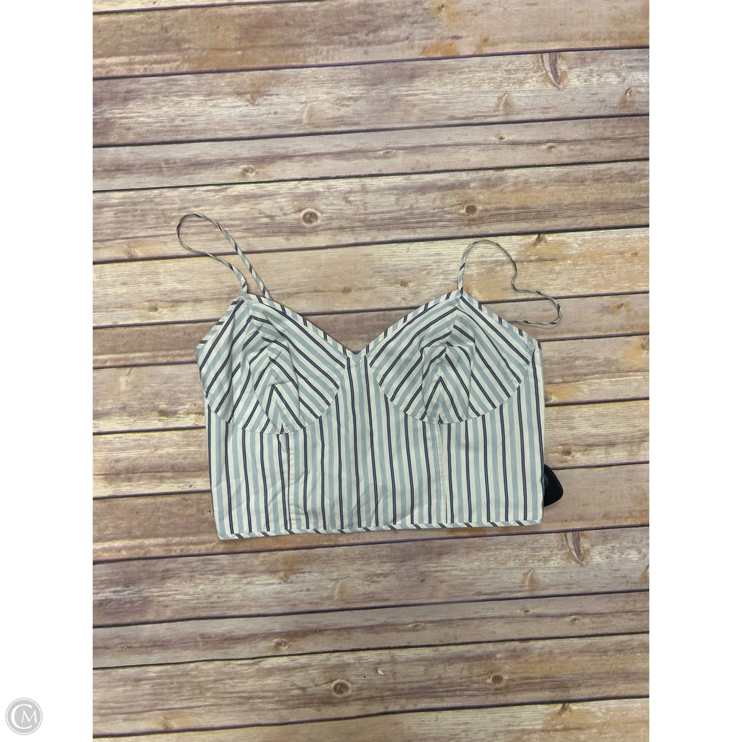 Top Sleeveless By Lauren By Ralph Lauren In Striped Pattern, Size: M
