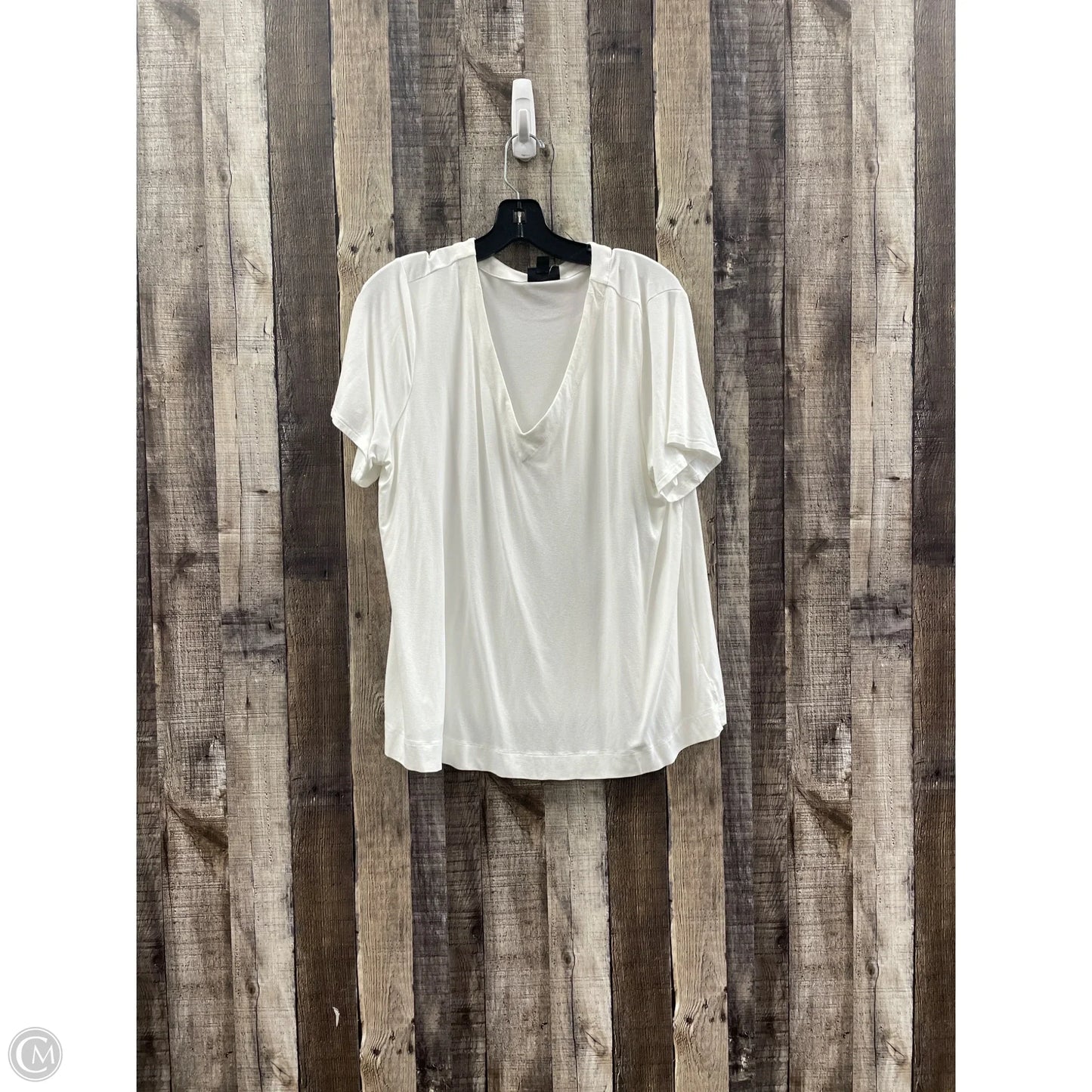 Top Short Sleeve By J. Jill In White, Size: Xl
