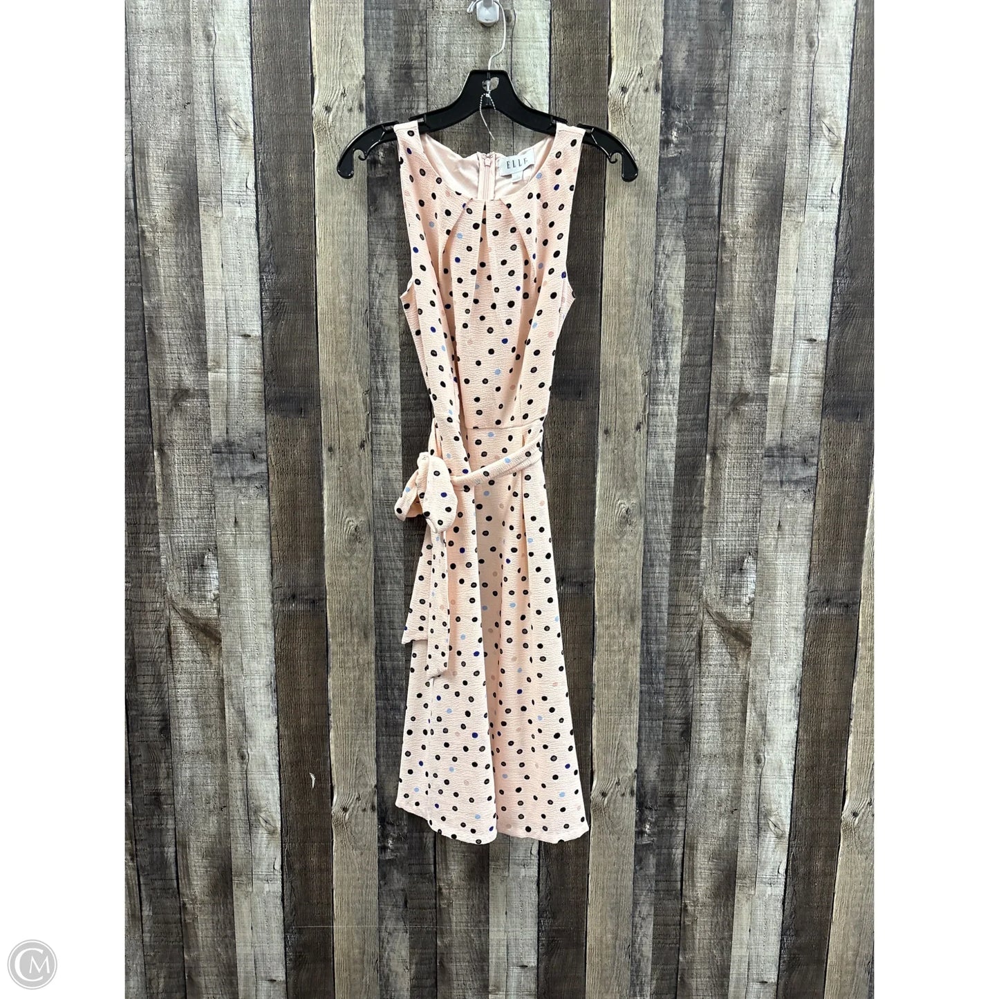 Dress Casual Midi By Elle In Polkadot Pattern, Size: S