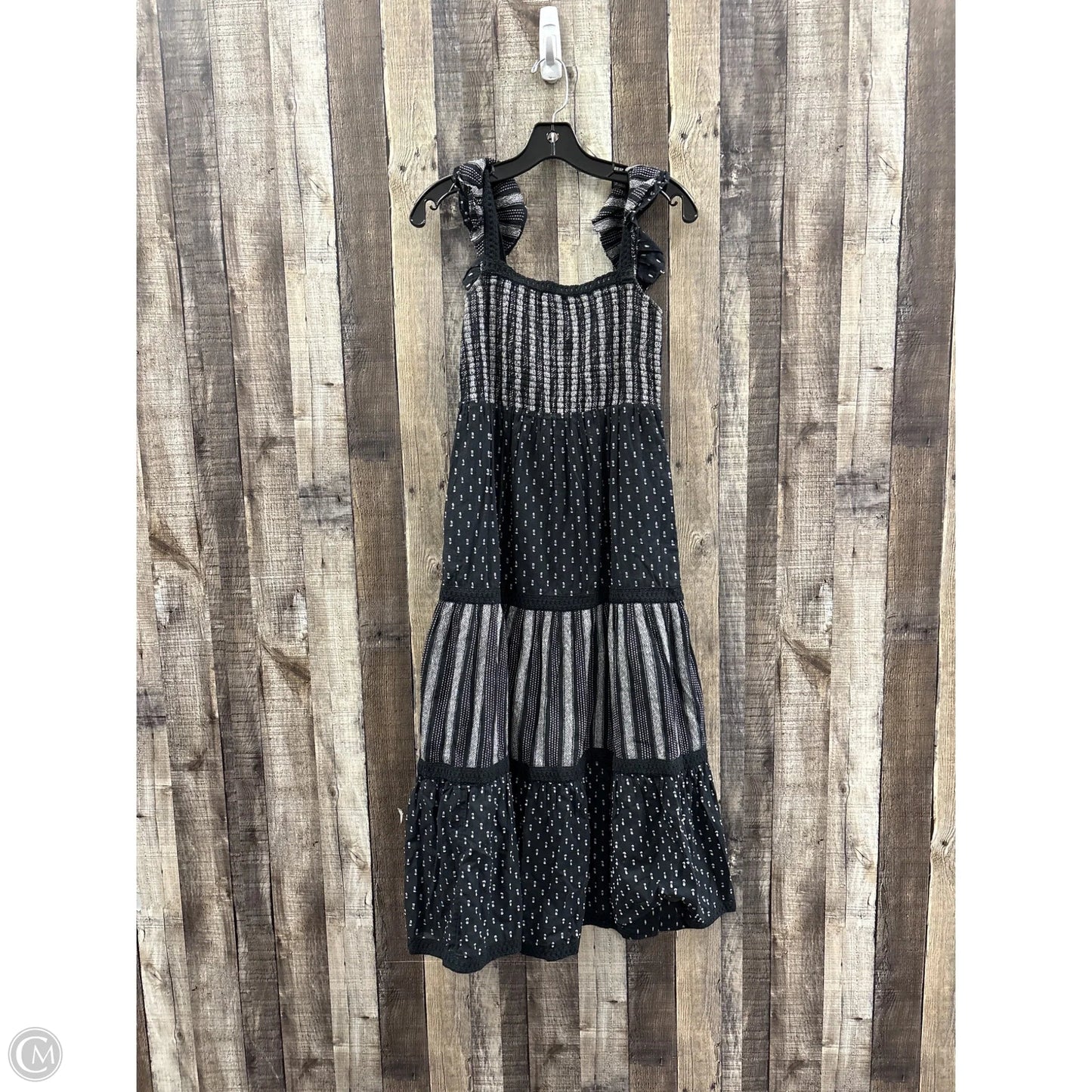 Dress Casual Midi By Vineyard Vines In Black & White, Size: Xs