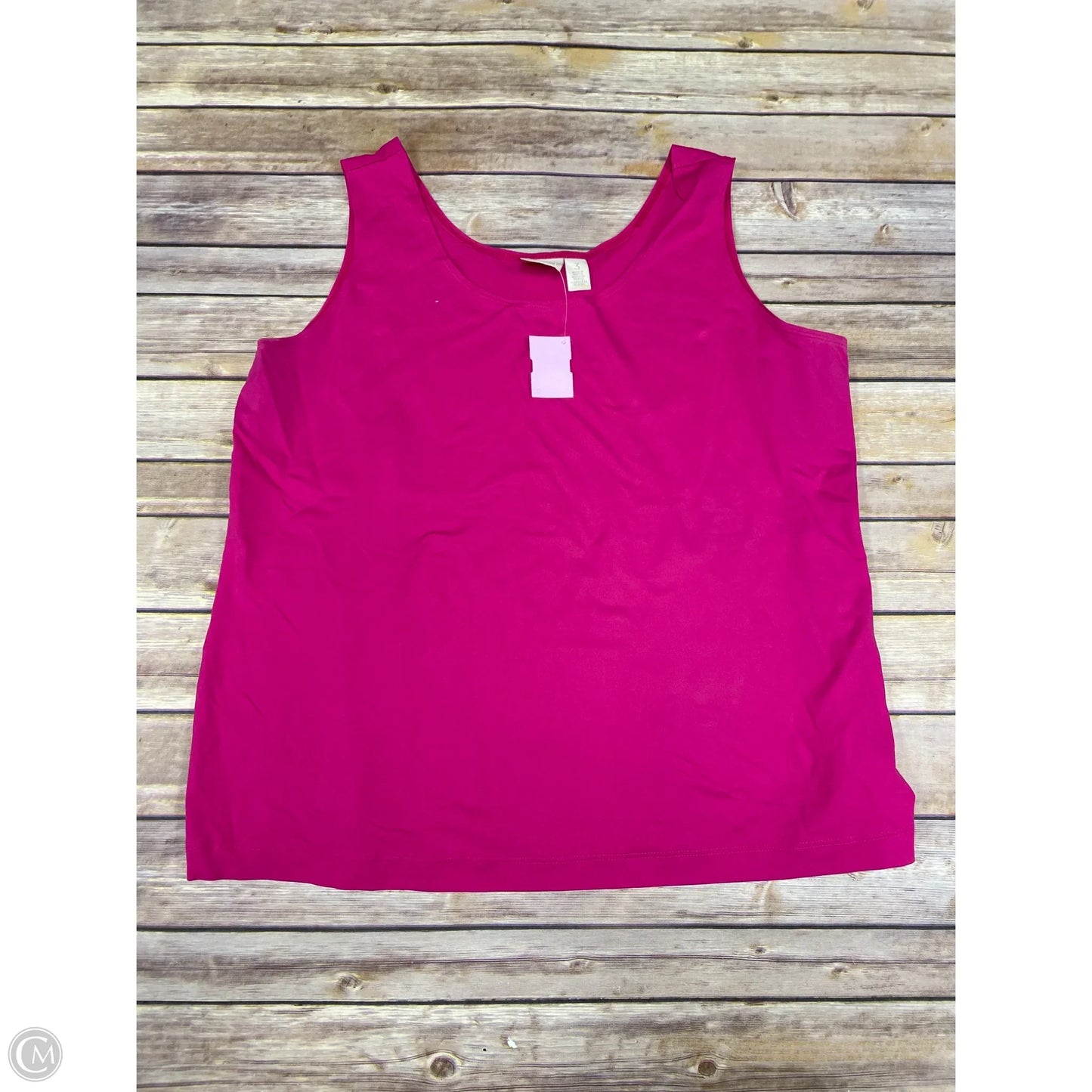 Top Sleeveless By Chicos In Pink, Size: Xl