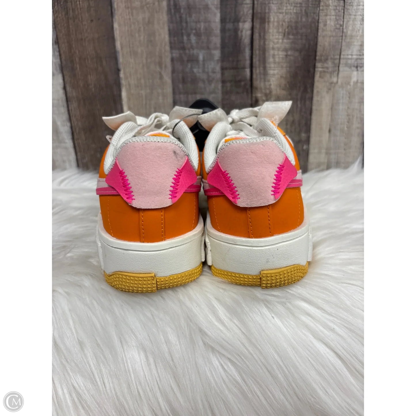 Shoes Athletic By Nike In Orange & Pink, Size: 8