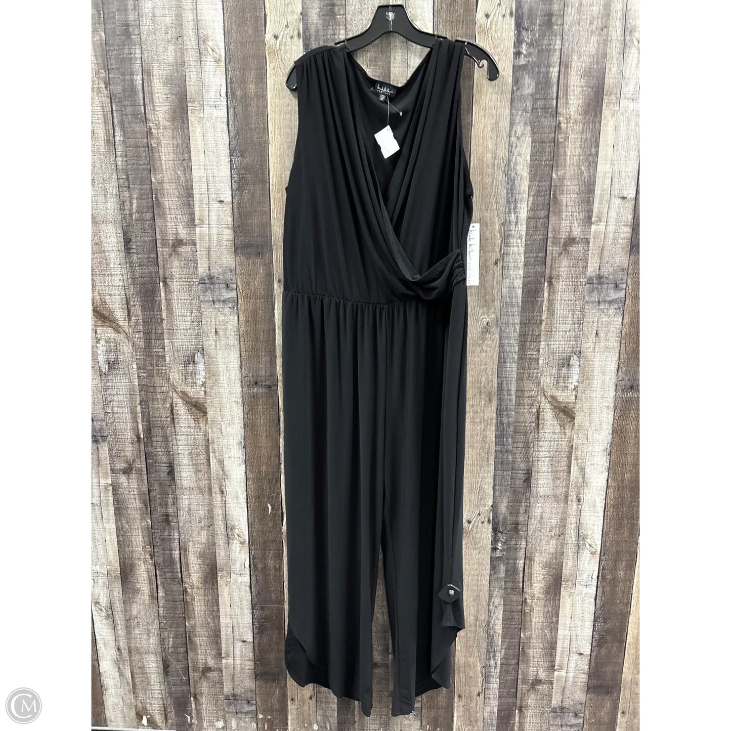 Jumpsuit By Nicole Miller In Black, Size: 3x
