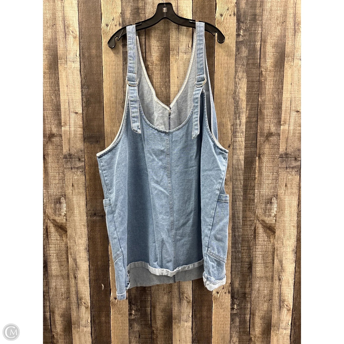 Shortalls By Oddi In Blue Denim, Size: 3x
