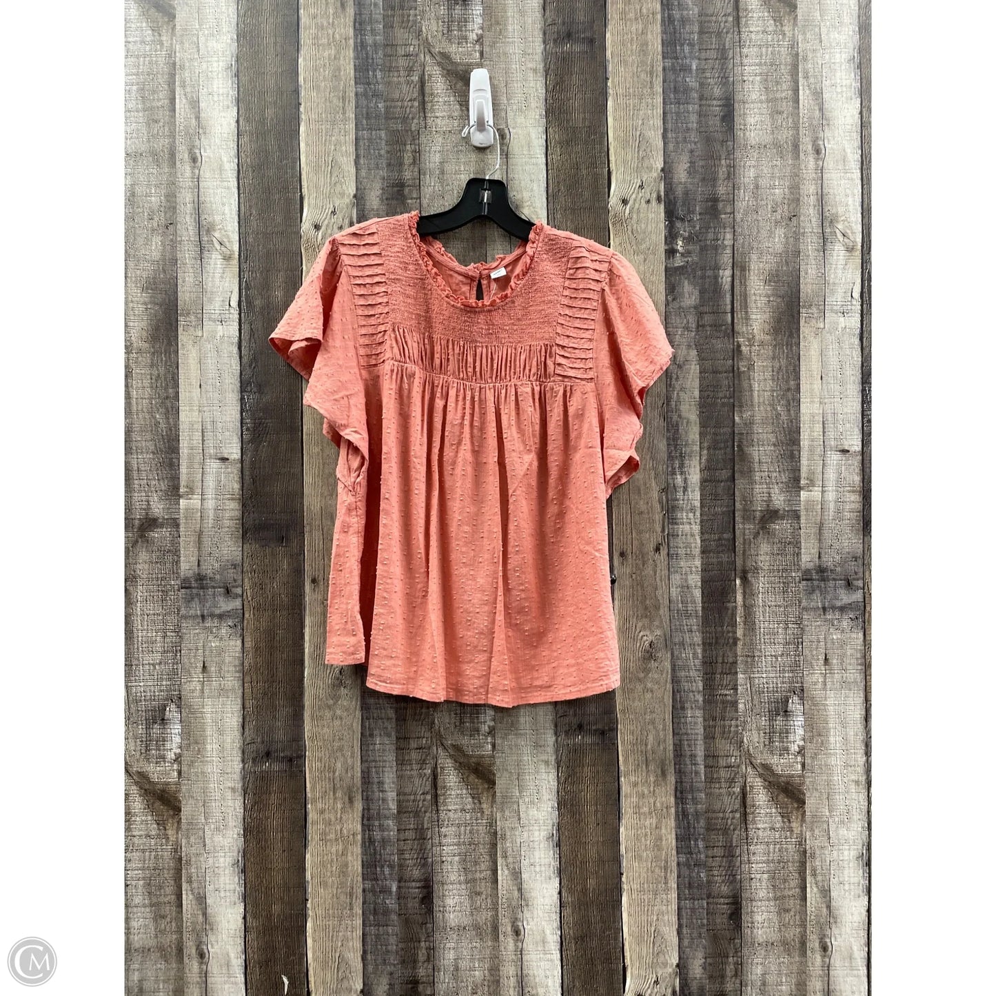 Top Short Sleeve By Old Navy In Orange, Size: L