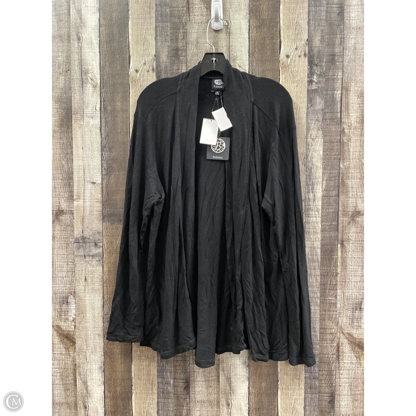 Cardigan By Bobeau In Black, Size: 3x