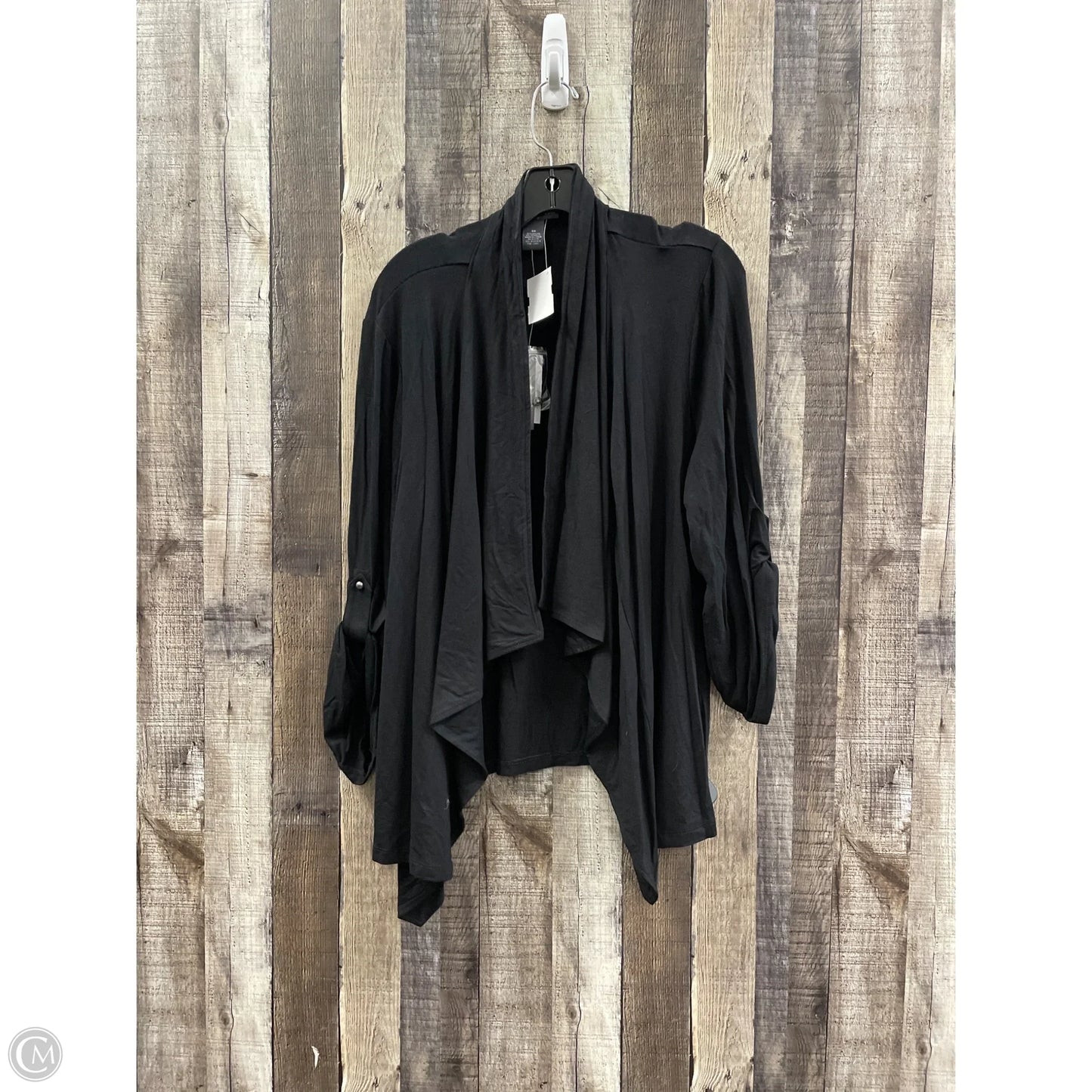 Cardigan By Chelsea And Theodore In Black, Size: 3x
