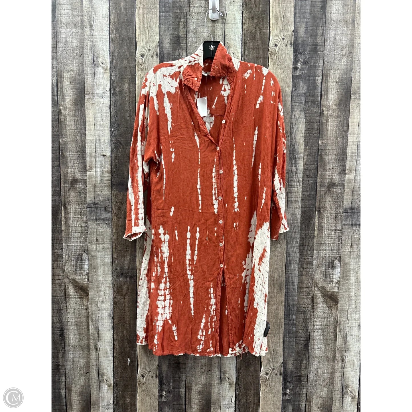 Dress Casual Midi By Charlie Paige In Tie Dye Print, Size: L