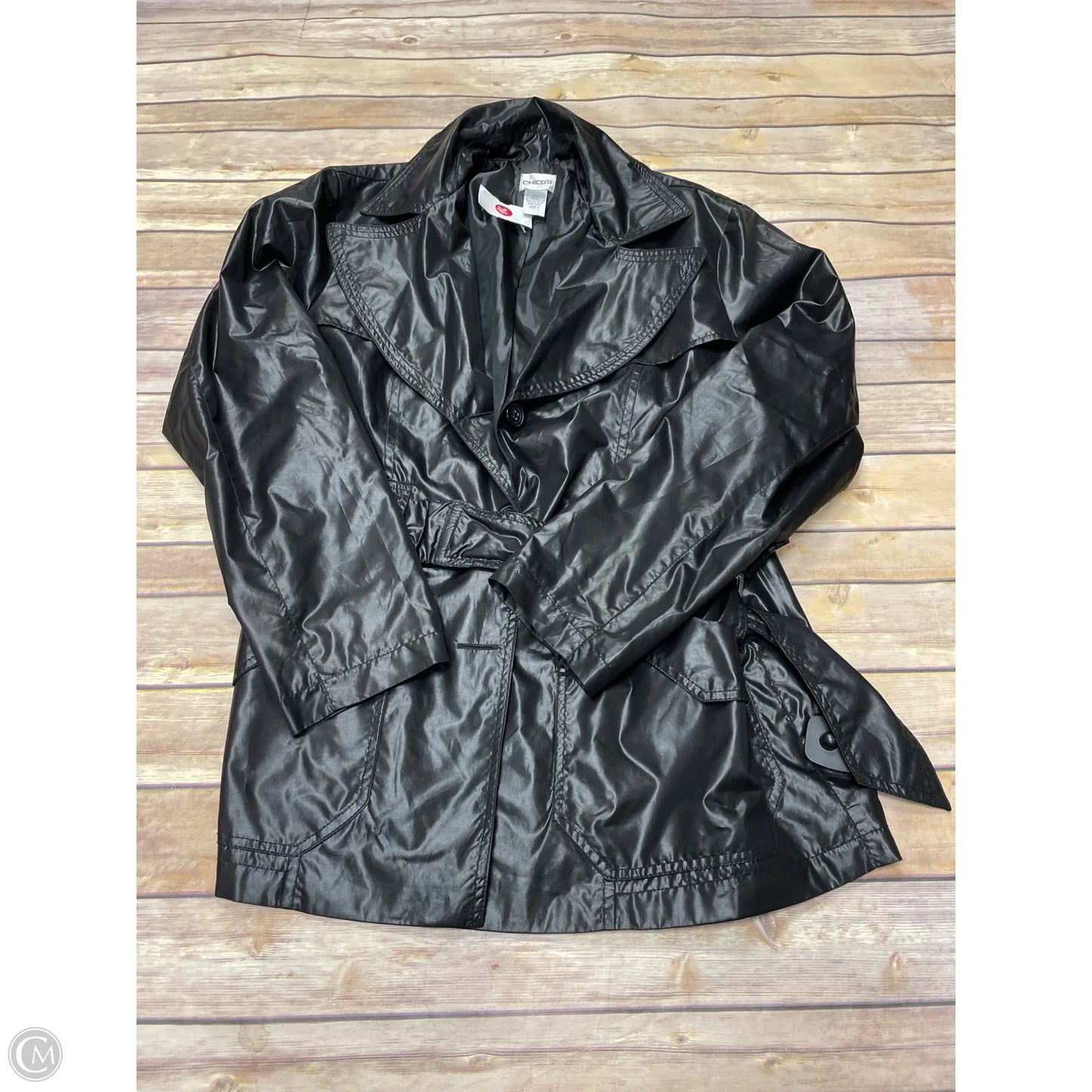 Jacket Other By Chicos In Black, Size: L