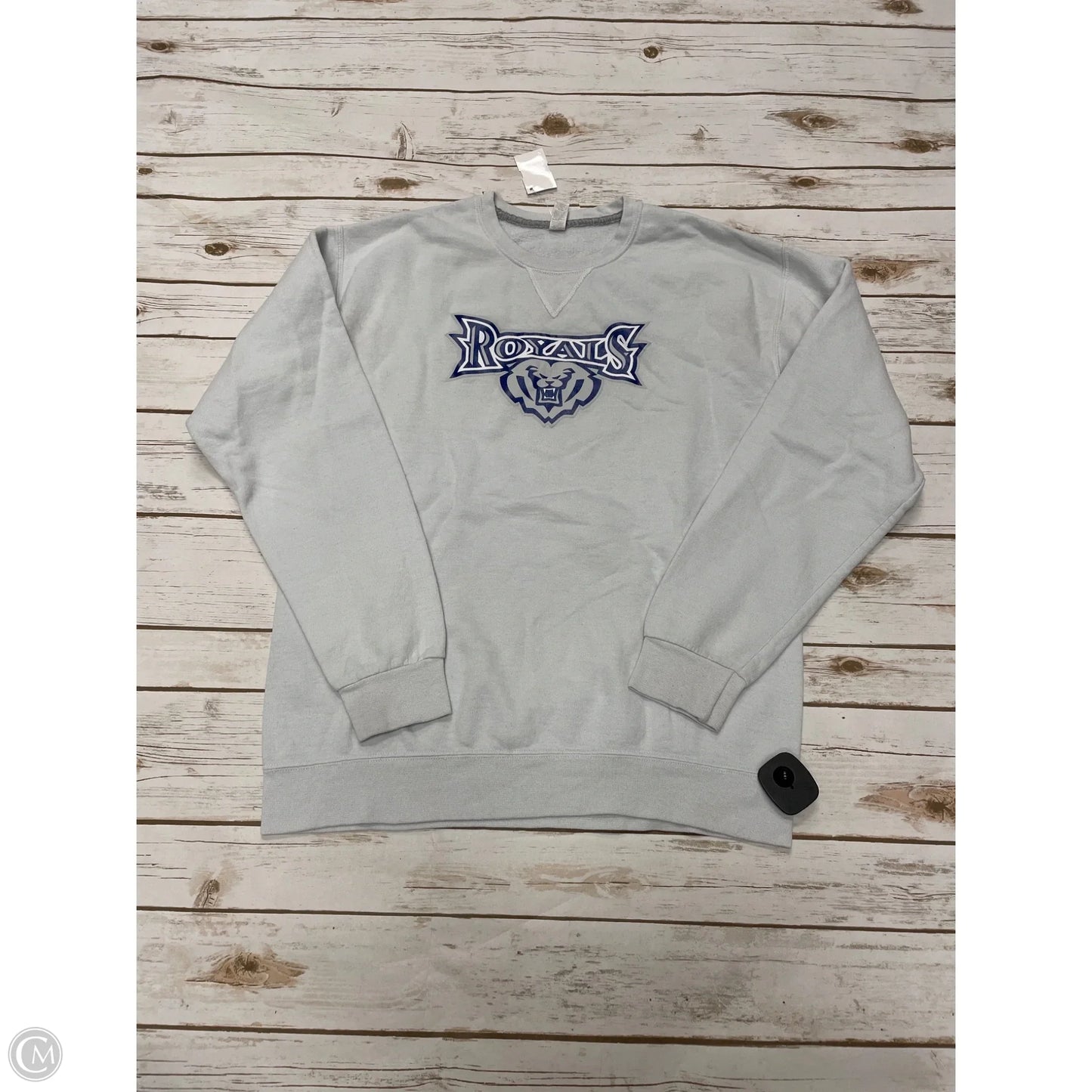 Sweatshirt Crewneck By Fruit Of The Loom In Grey, Size: M