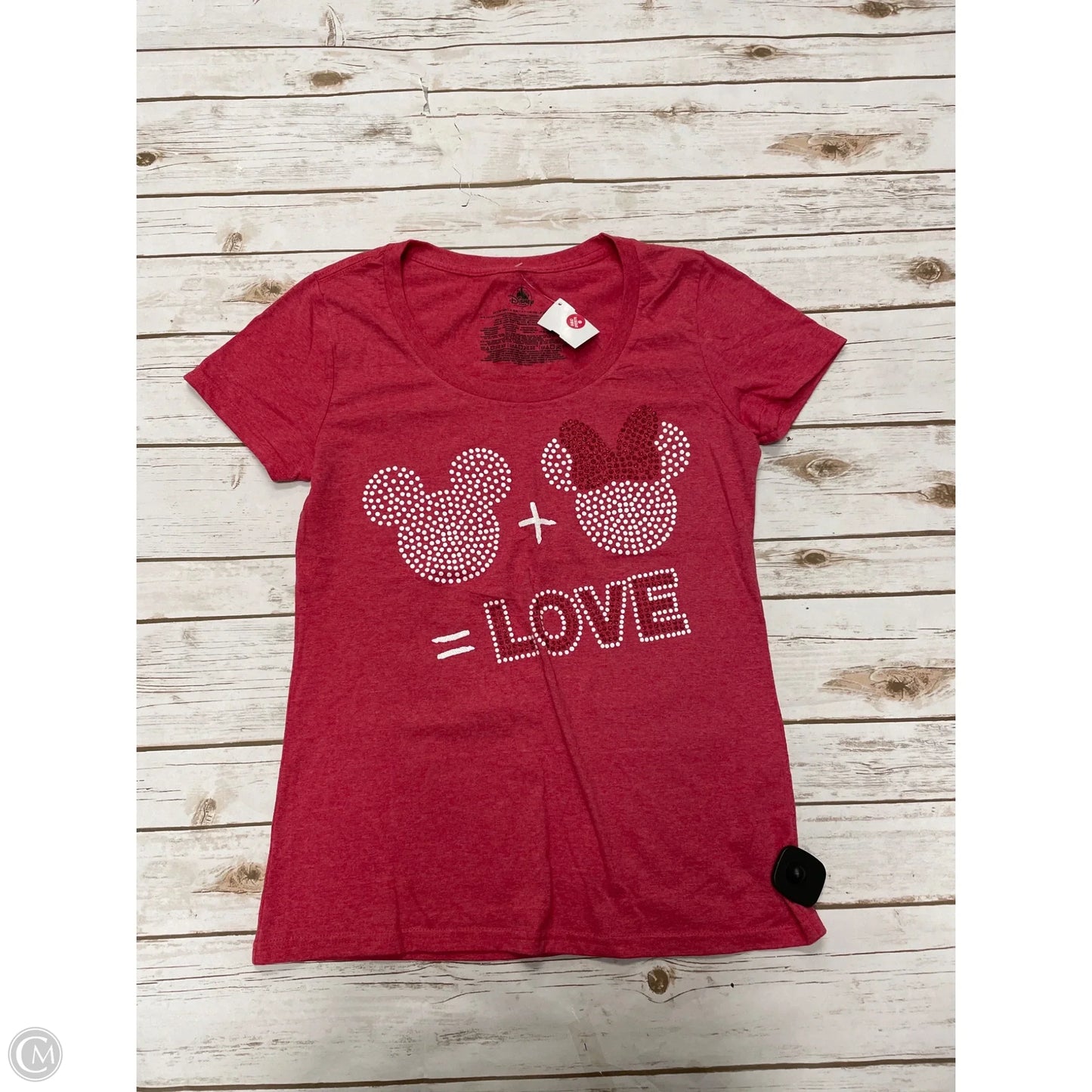 Top Short Sleeve By Disney Store In Red, Size: L
