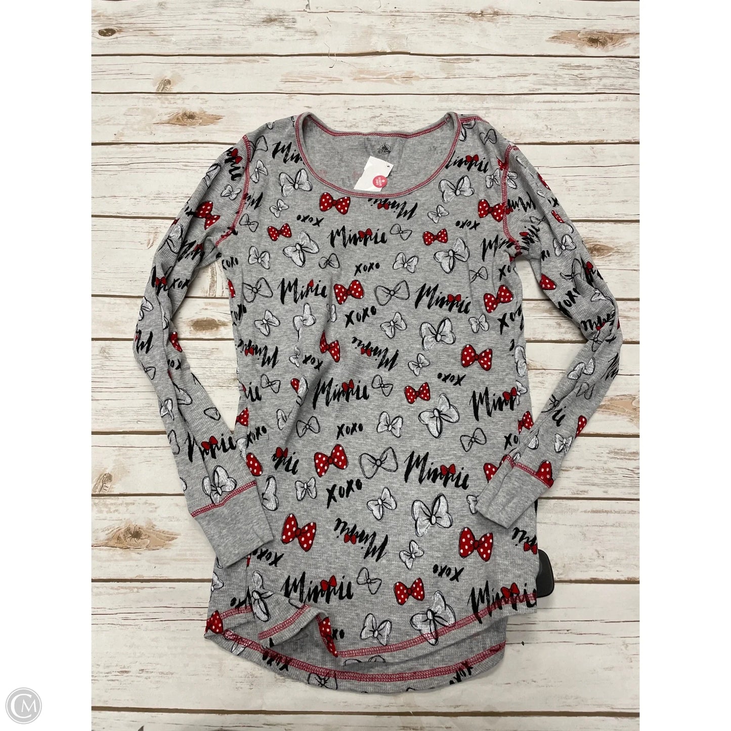 Top Long Sleeve By Disney Store In Grey, Size: M
