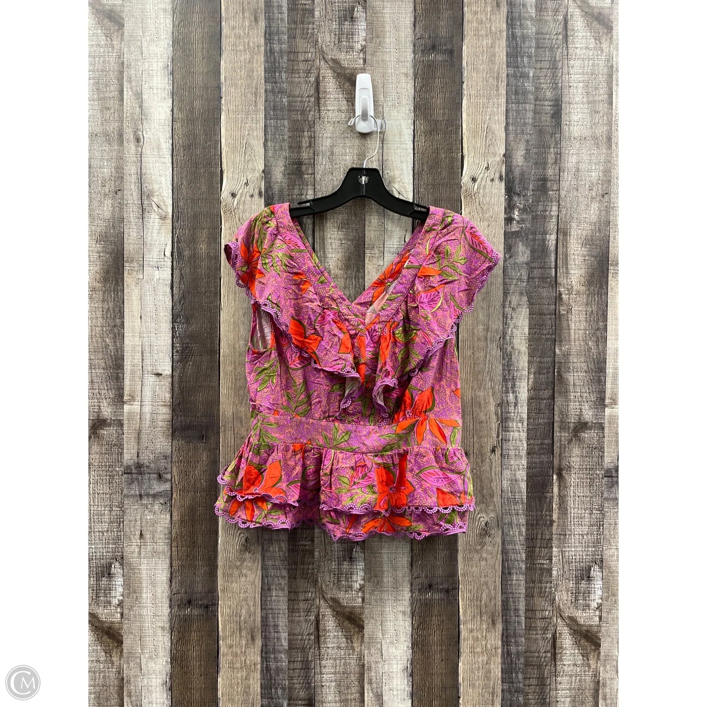 Top Sleeveless By Rose And Olive In Floral Print, Size: S