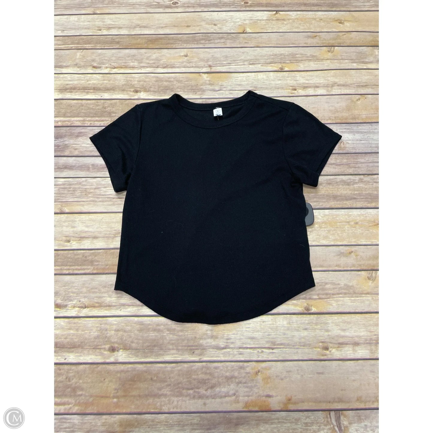 Top Short Sleeve Basic By Old Navy In Black, Size: M
