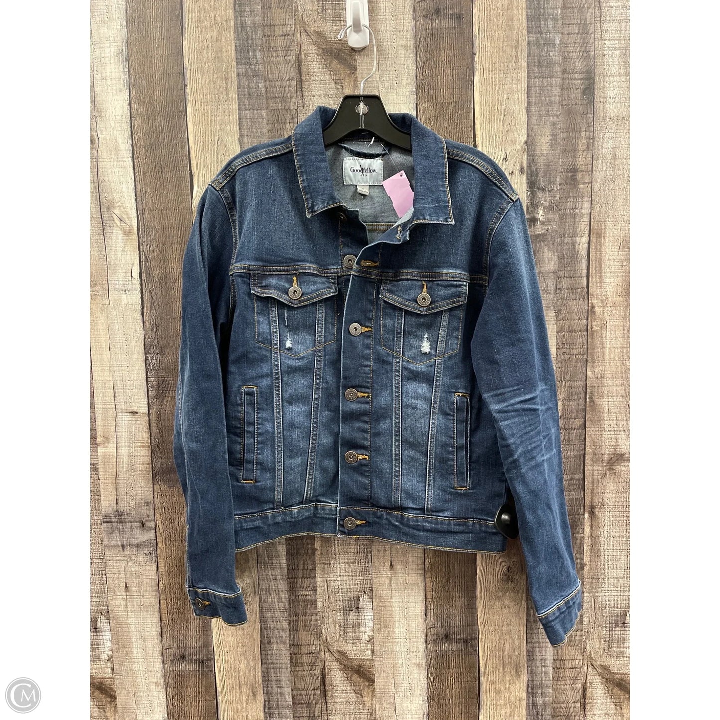 Jacket Denim By Cme In Blue Denim, Size: S