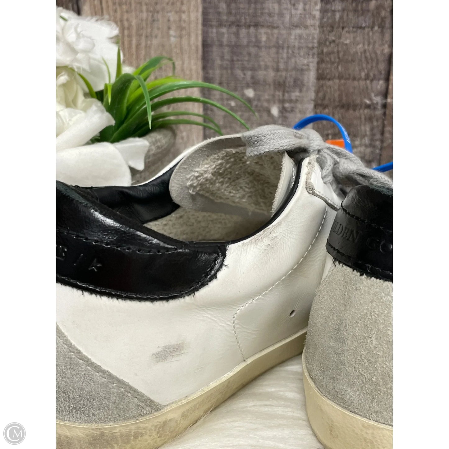 Shoes Luxury Designer By Golden Goose In White, Size: 7
