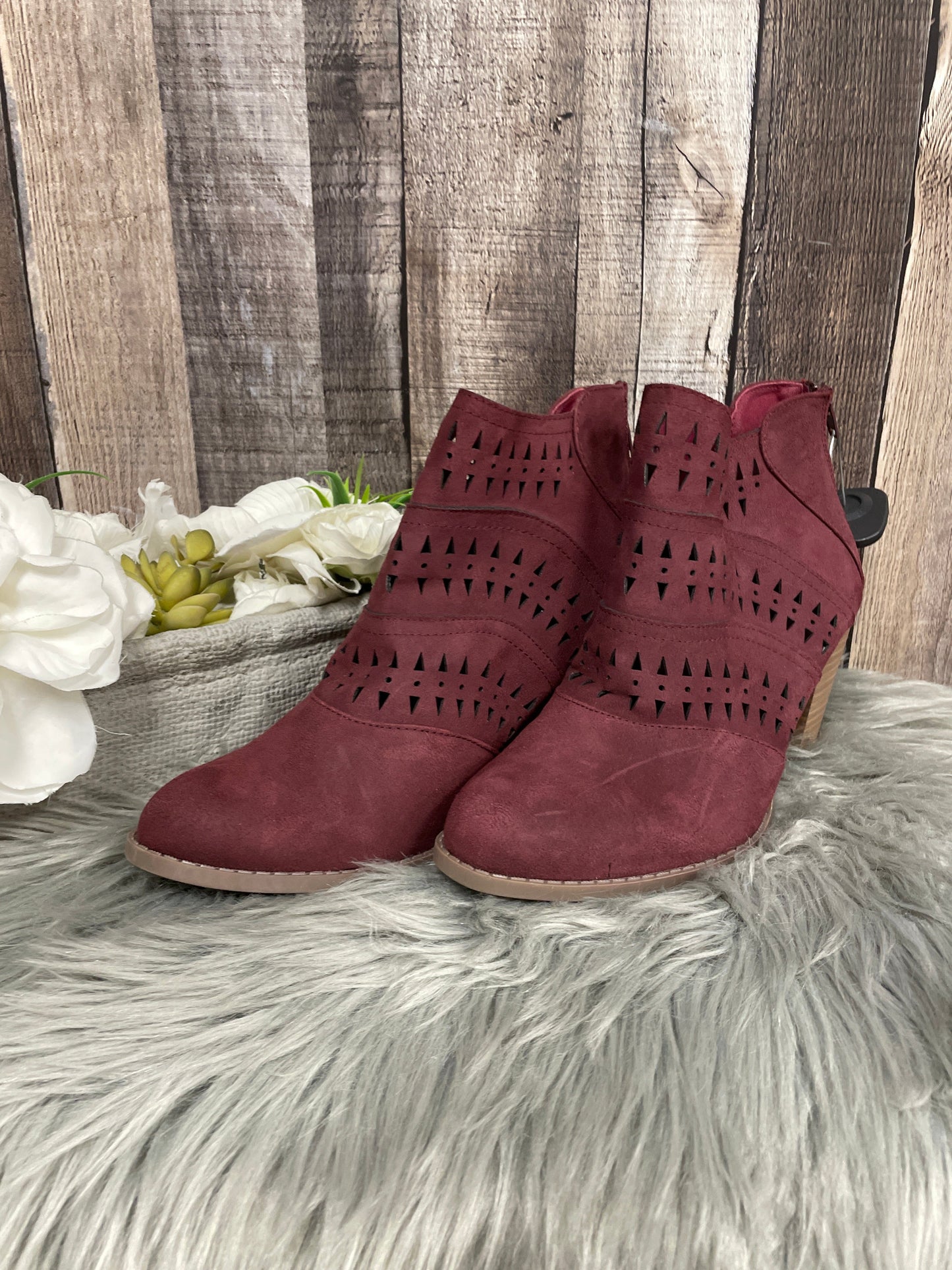 Boots Ankle Heels By Diba Size: 9.5