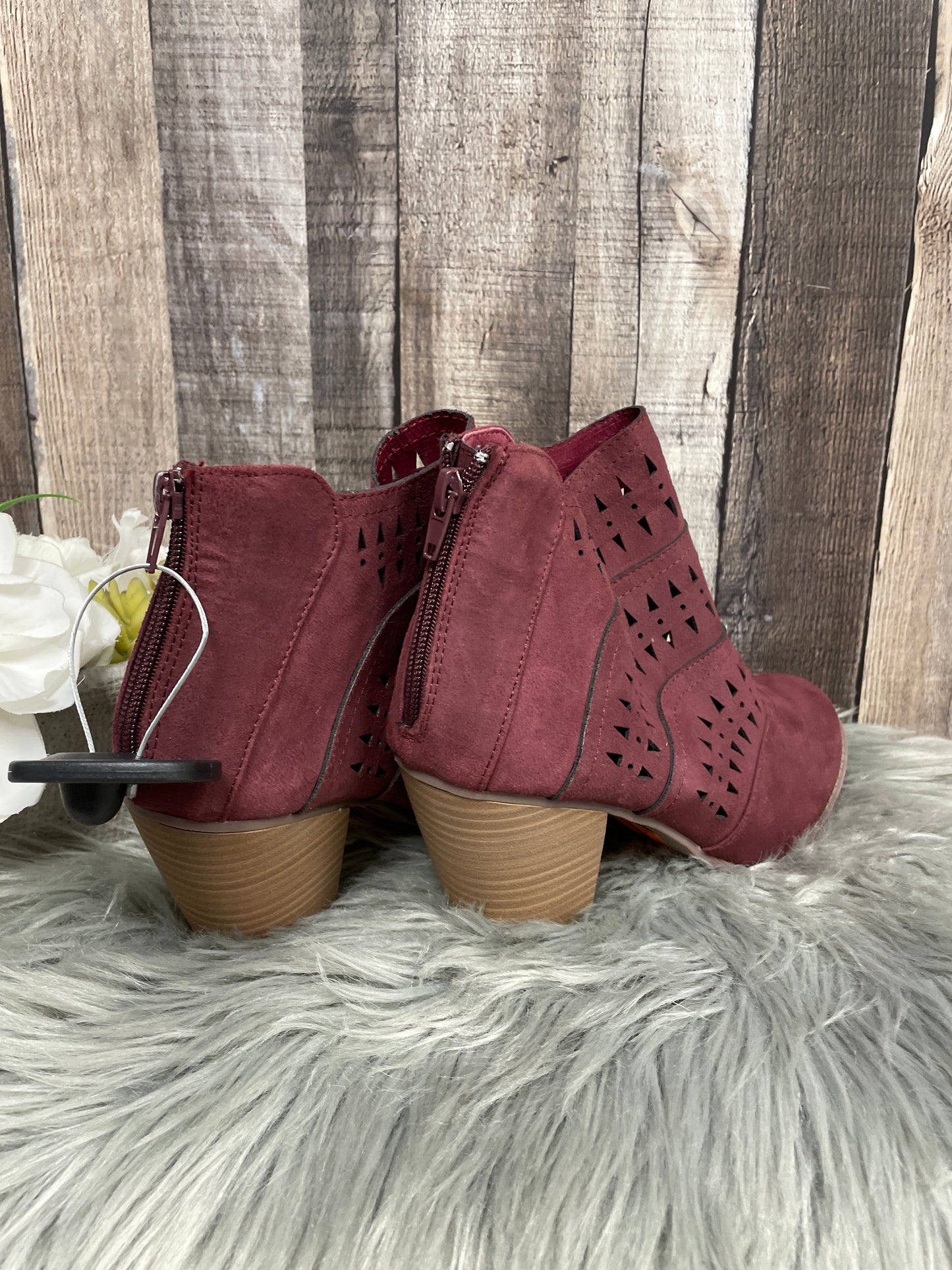 Boots Ankle Heels By Diba Size: 9.5