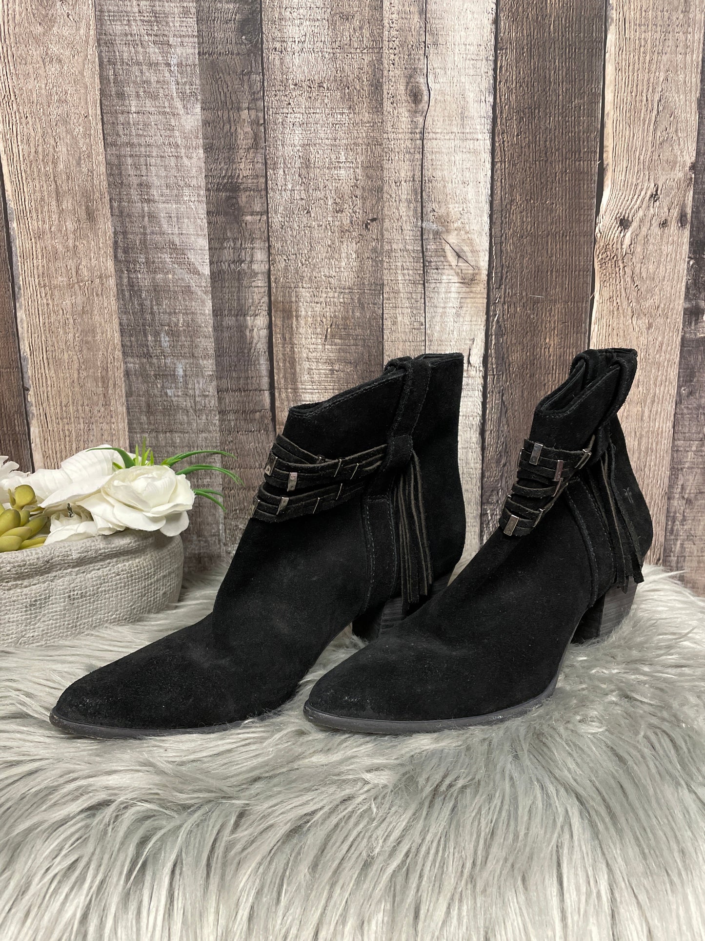 Boots Ankle Heels By Frye Size: 9.5