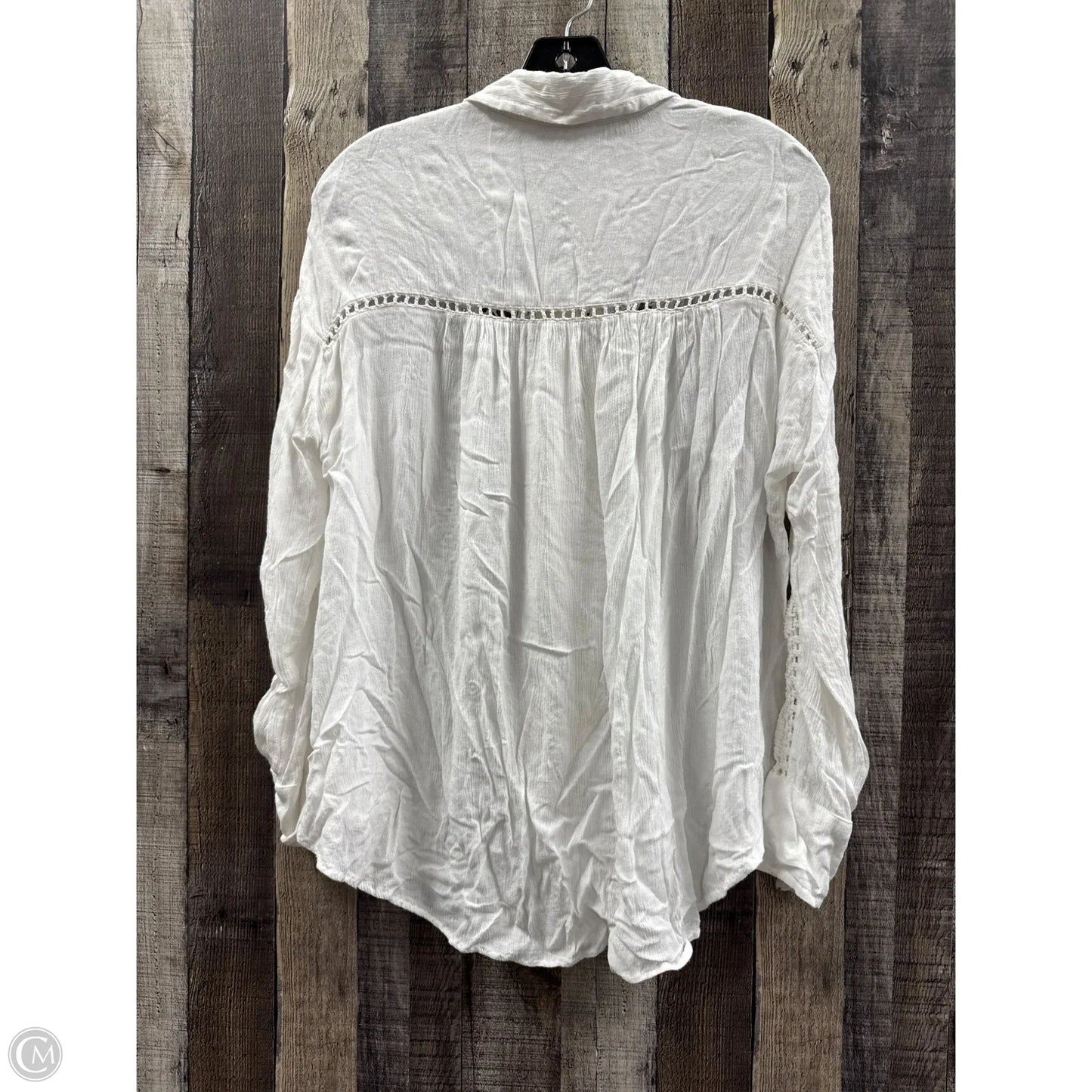 Top Long Sleeve By Free People In White, Size: S