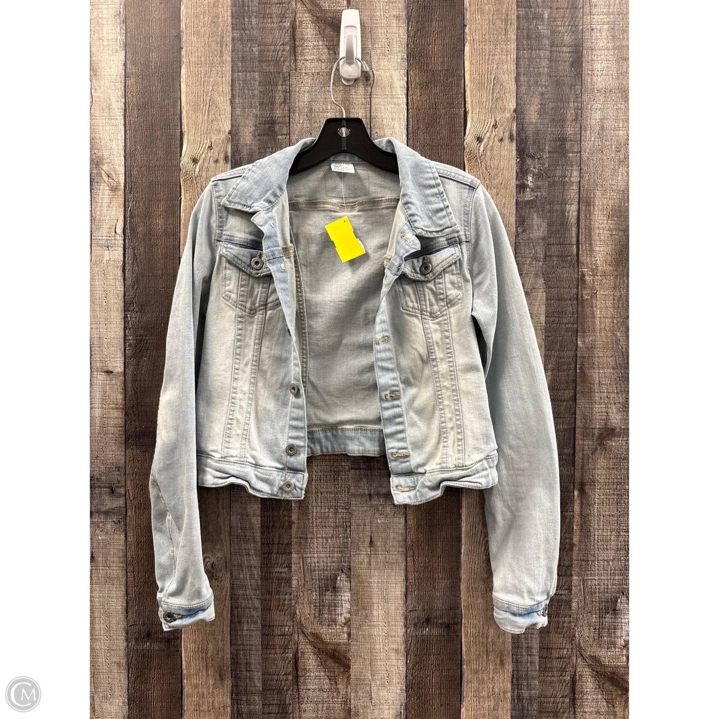 Jacket Denim By H&m In Blue Denim, Size: S