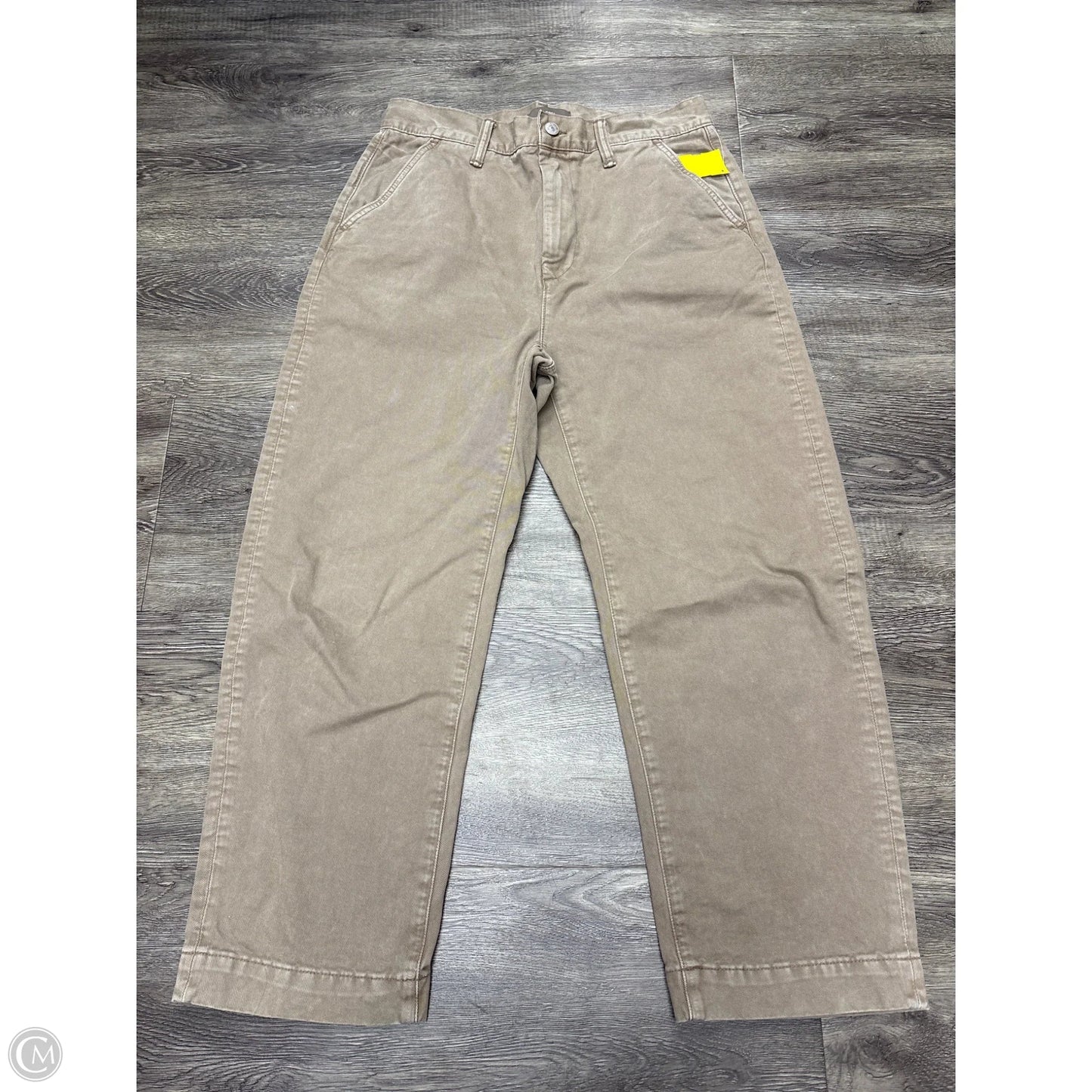 Jeans Wide Leg By Ae77 In Brown, Size: 4