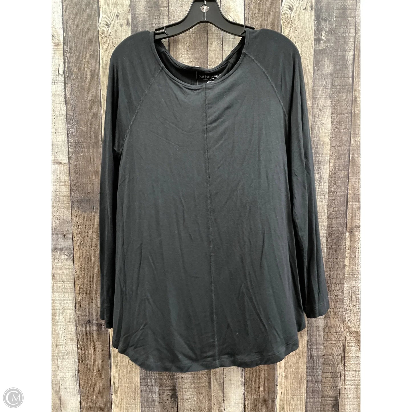Top Long Sleeve By Soft Surroundings In Black, Size: M