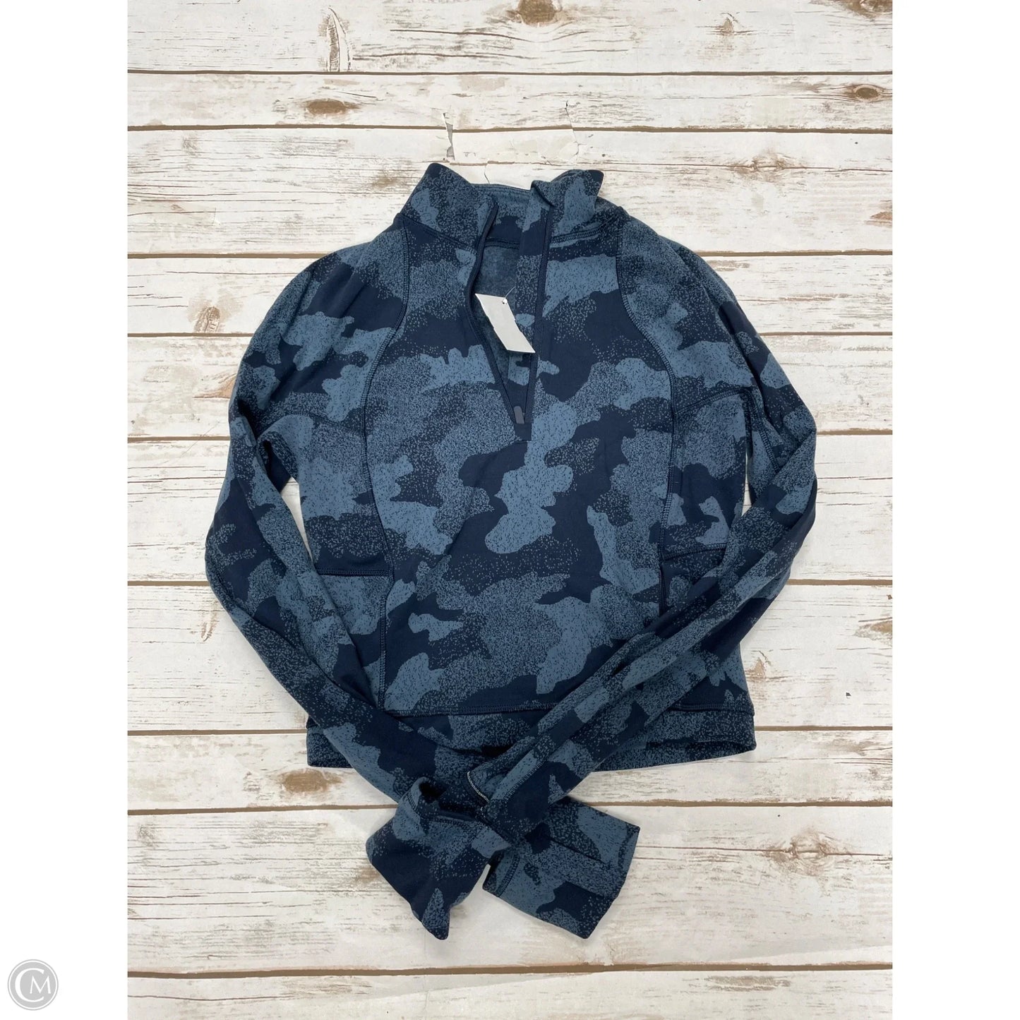 Athletic Jacket By Lululemon In Blue, Size: Xs