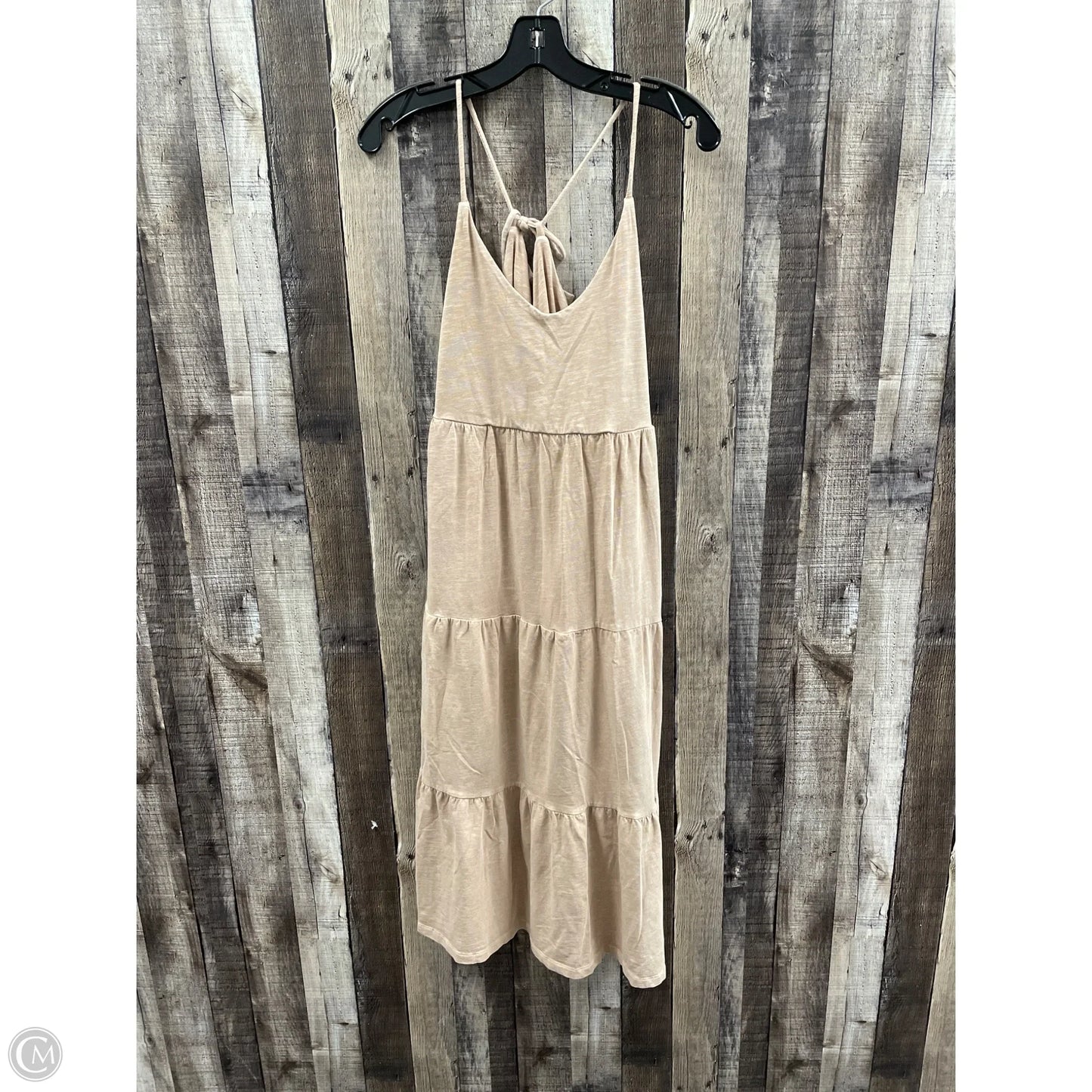 Dress Casual Midi By Old Navy In Tan, Size: Mp
