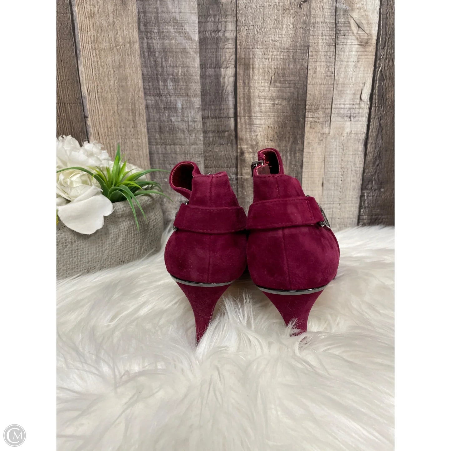 Boots Ankle Heels By Vince Camuto In Pink, Size: 8.5